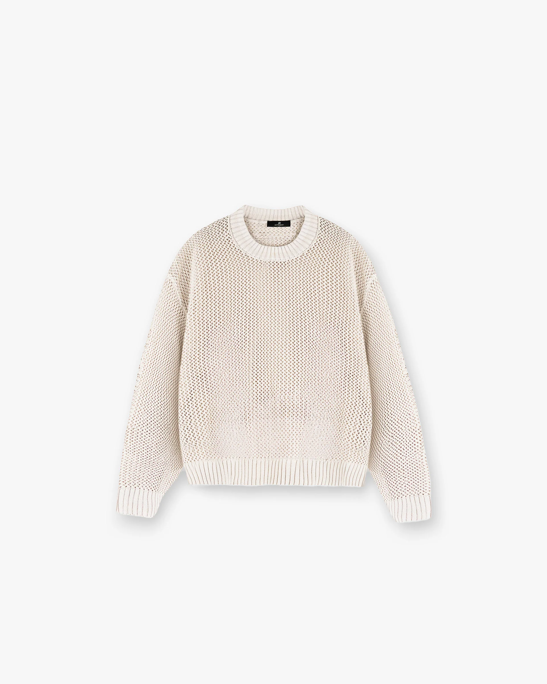 Open Gauge Knit Sweater - Off White