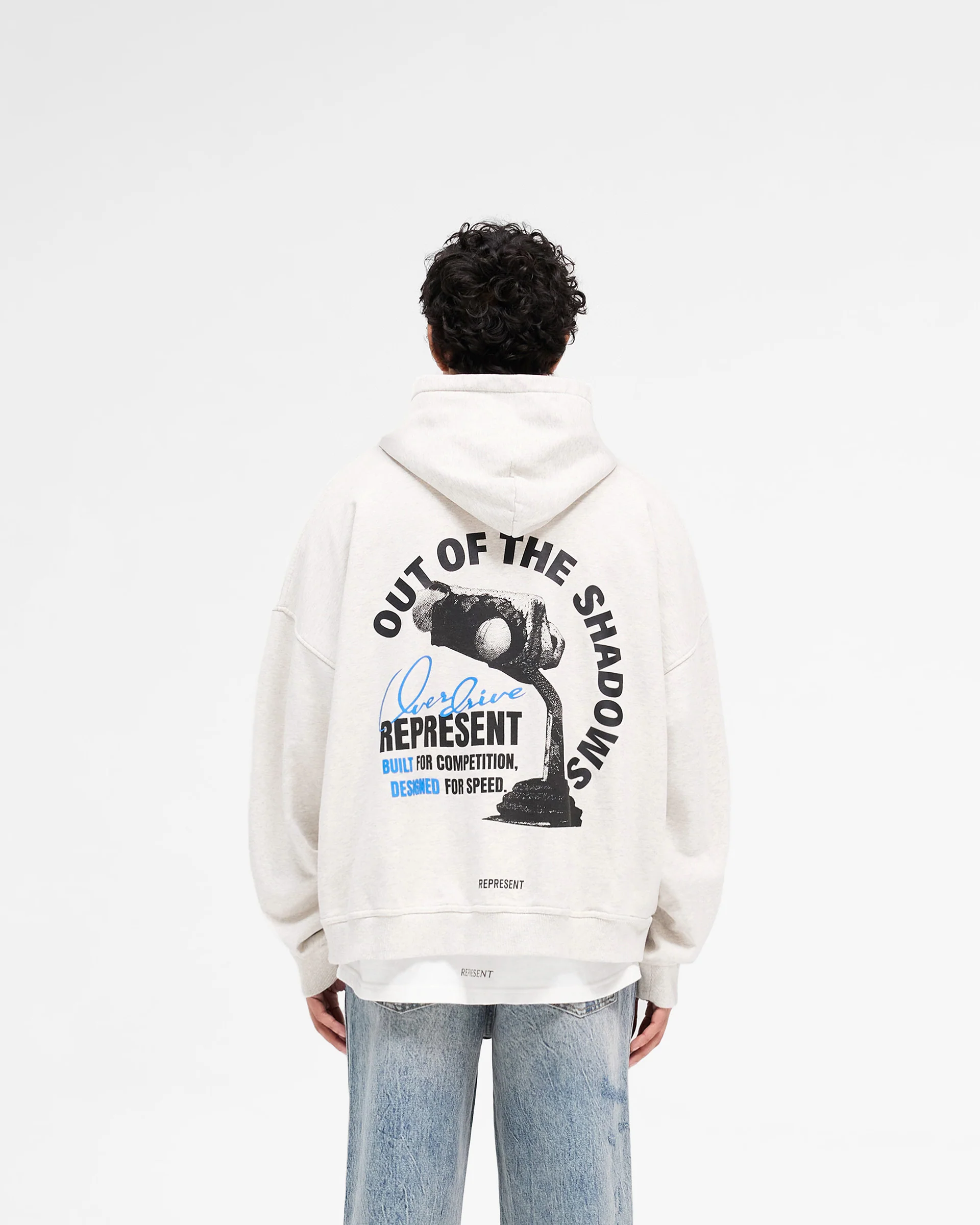 Out Of The Shadows Hoodie - Cream Marl - Image 5