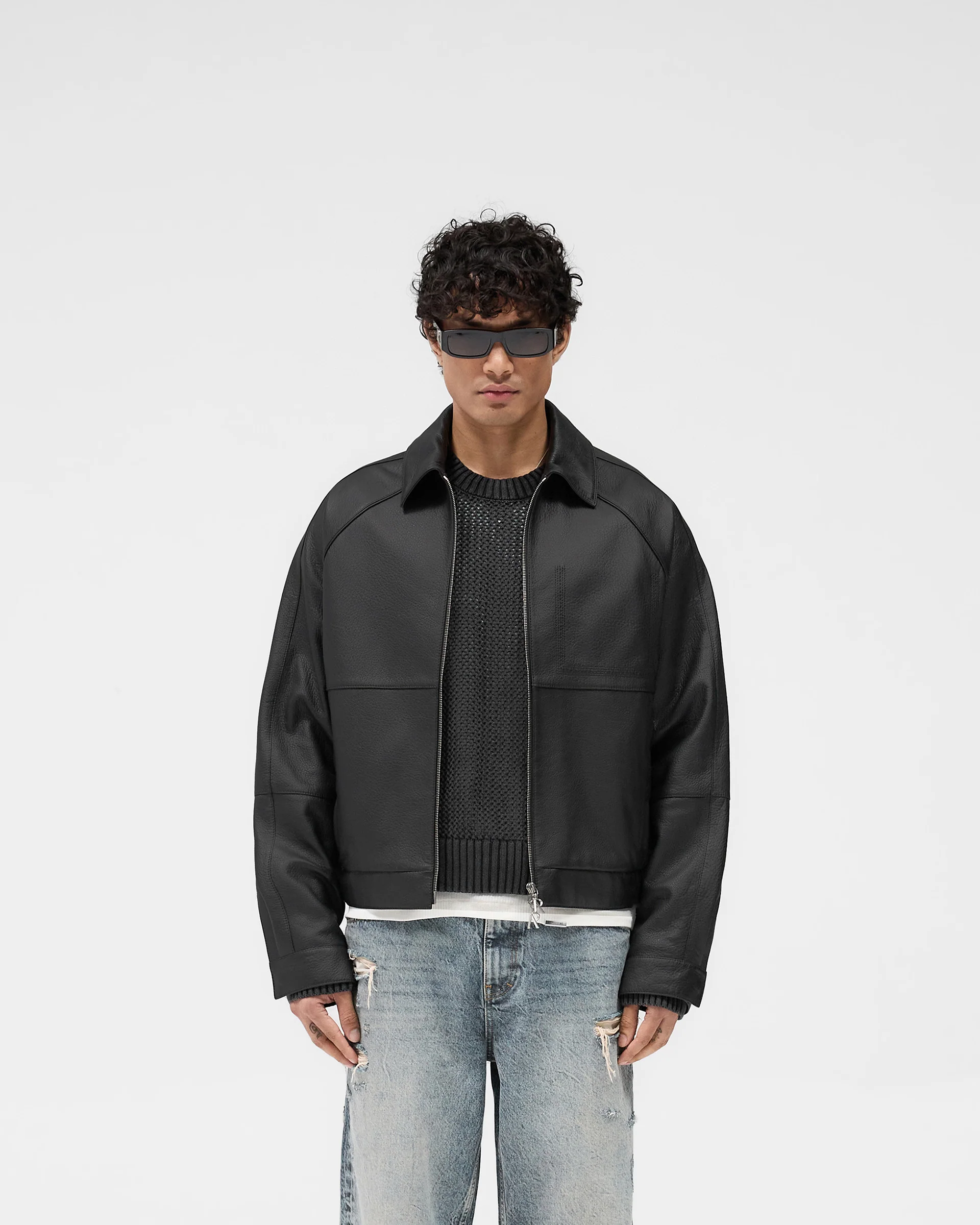 Overdrive Leather Jacket - Black - Image 3