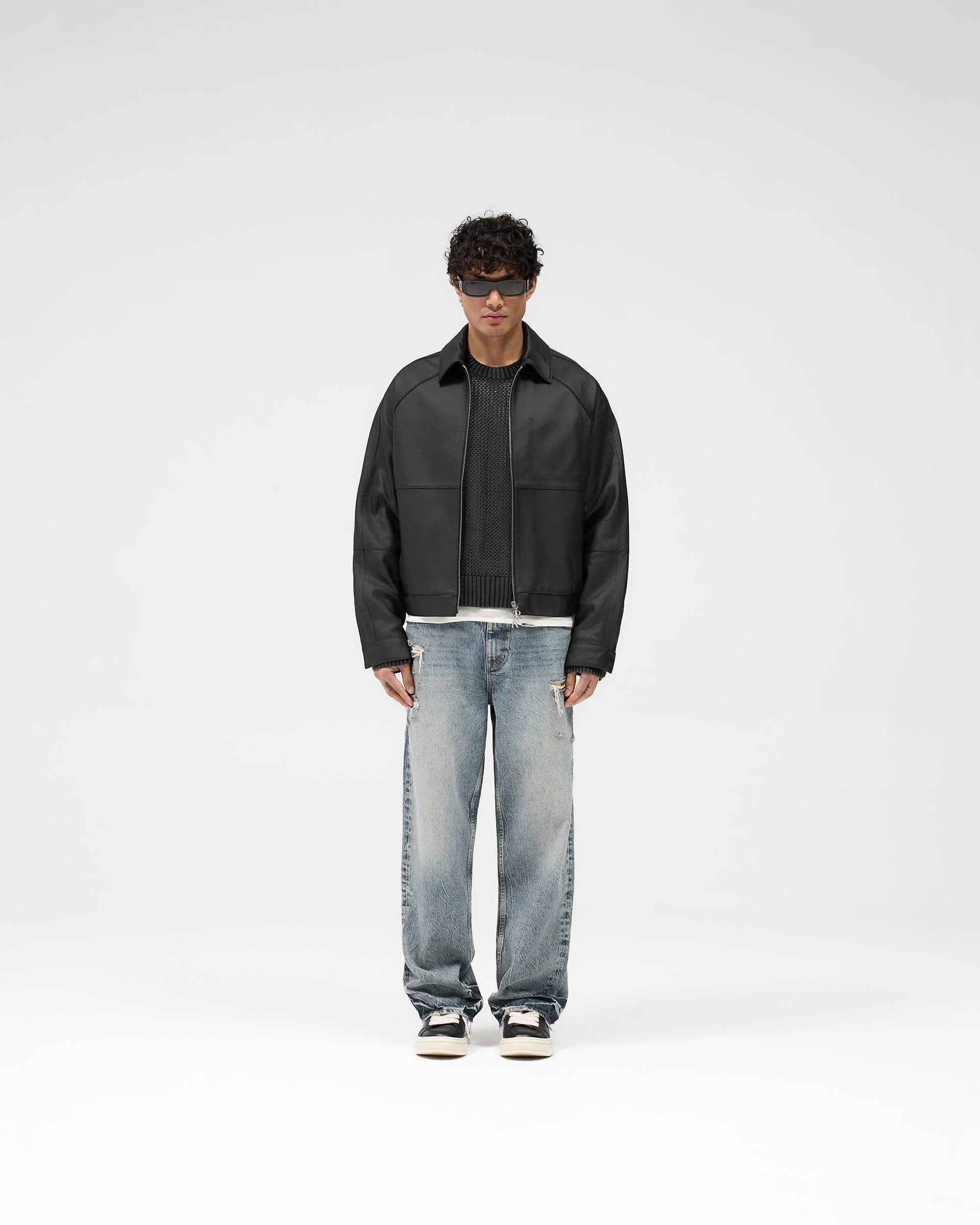 Overdrive Leather Jacket - Black - Image 5