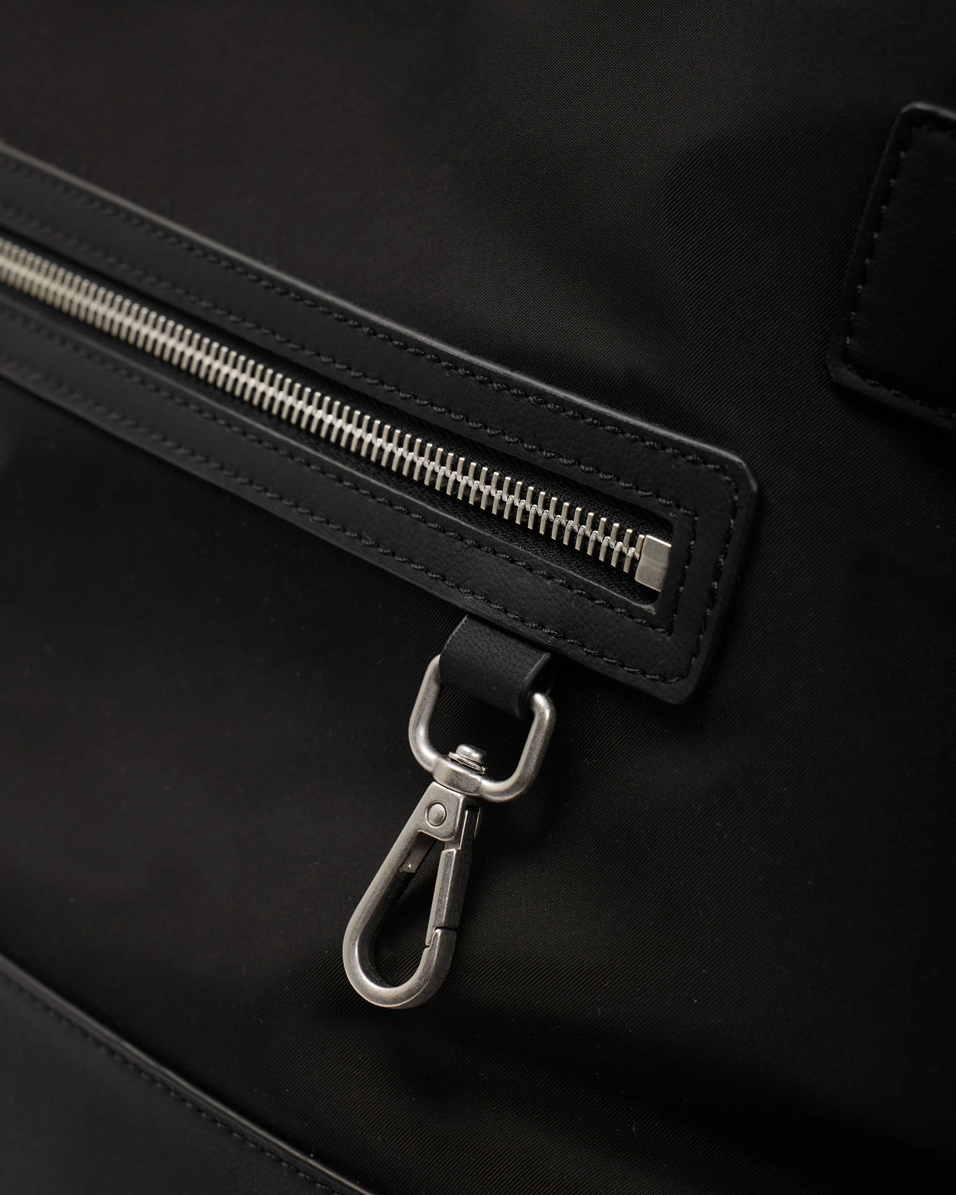 Oversized Nylon Carry Bag - Black - Image 3