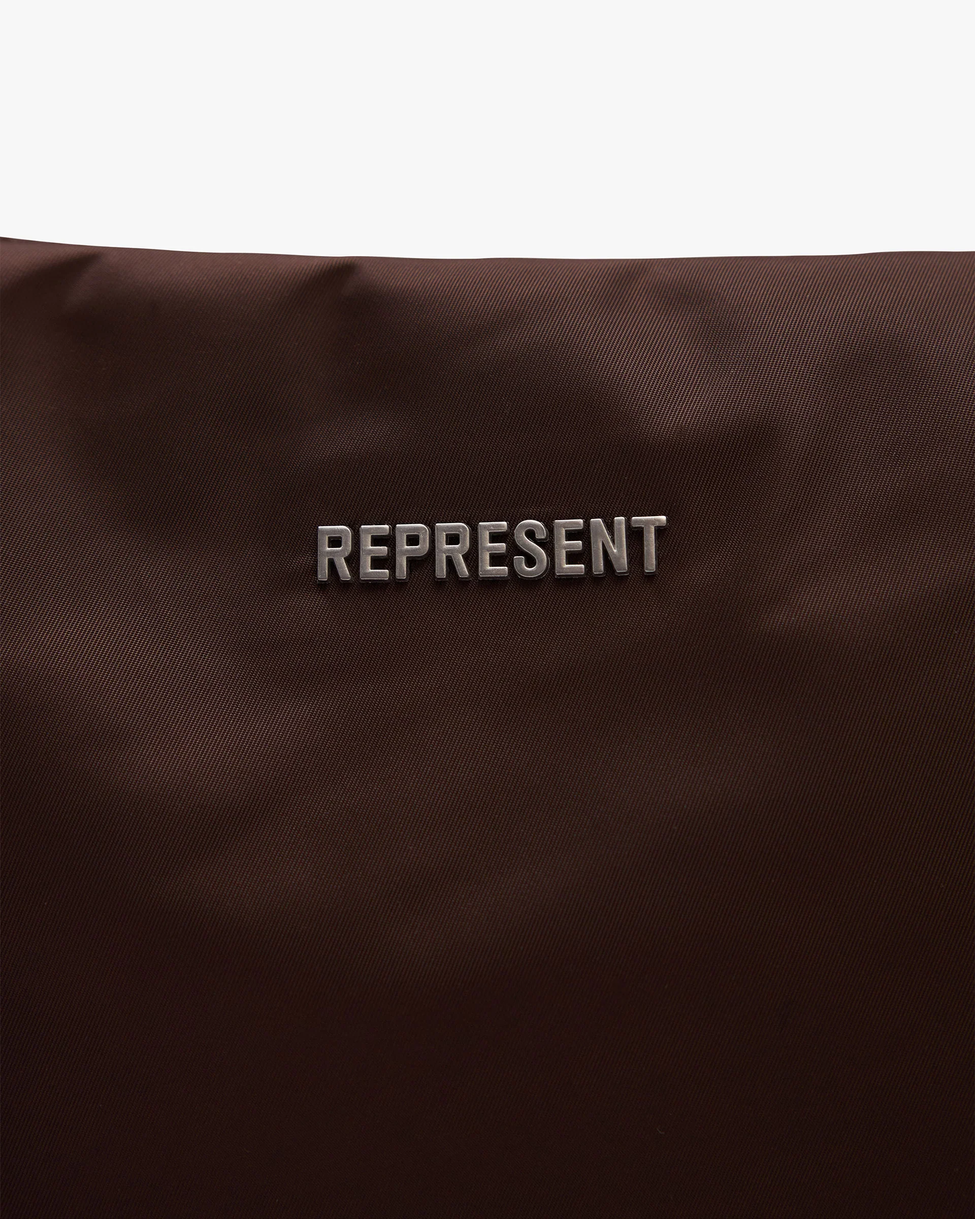 Padded Sling Bag - Dark Brown - Image 3