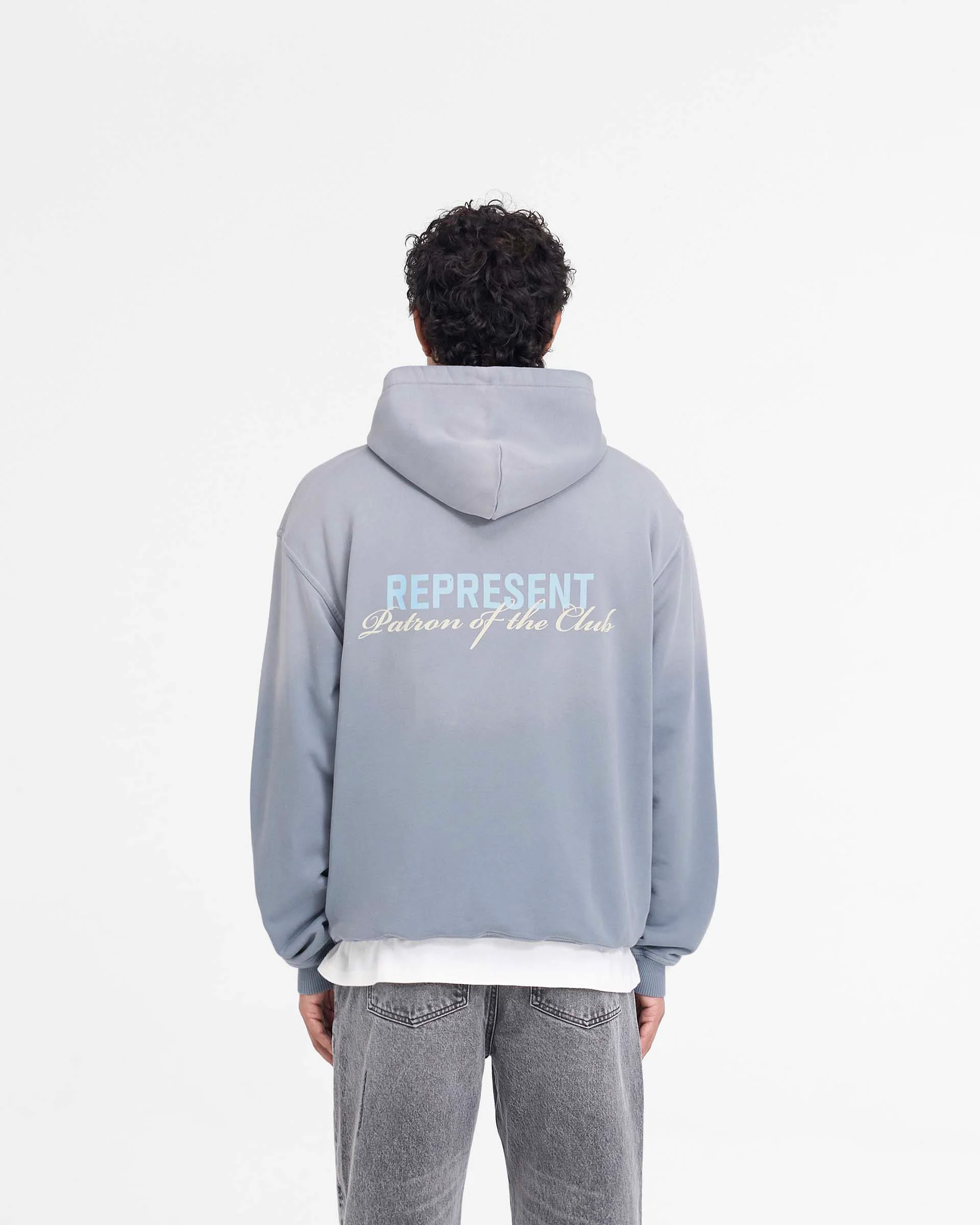 Patron Of The Club Hoodie - Washed Grey - Image 5