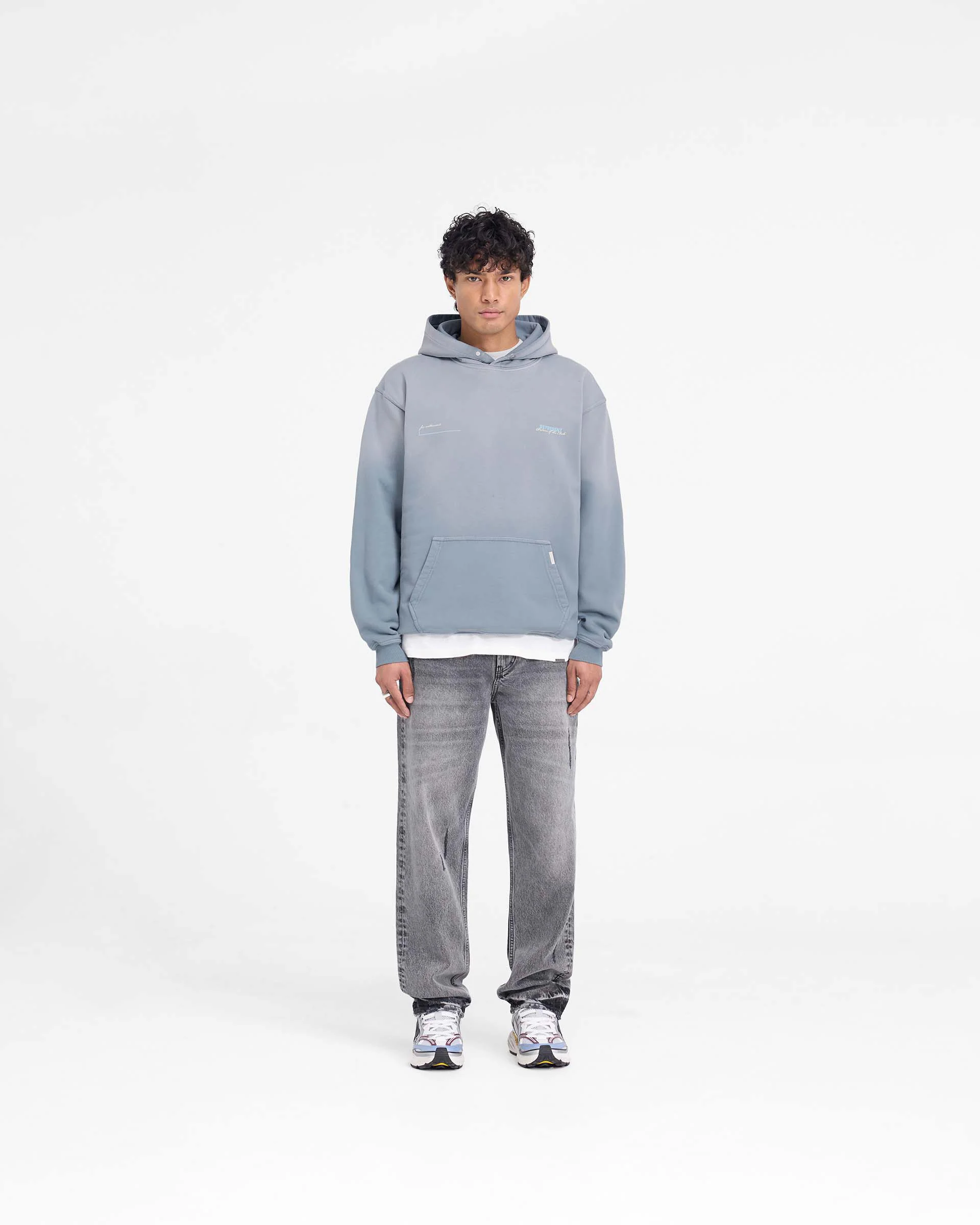 Patron Of The Club Hoodie - Washed Grey - Image 6