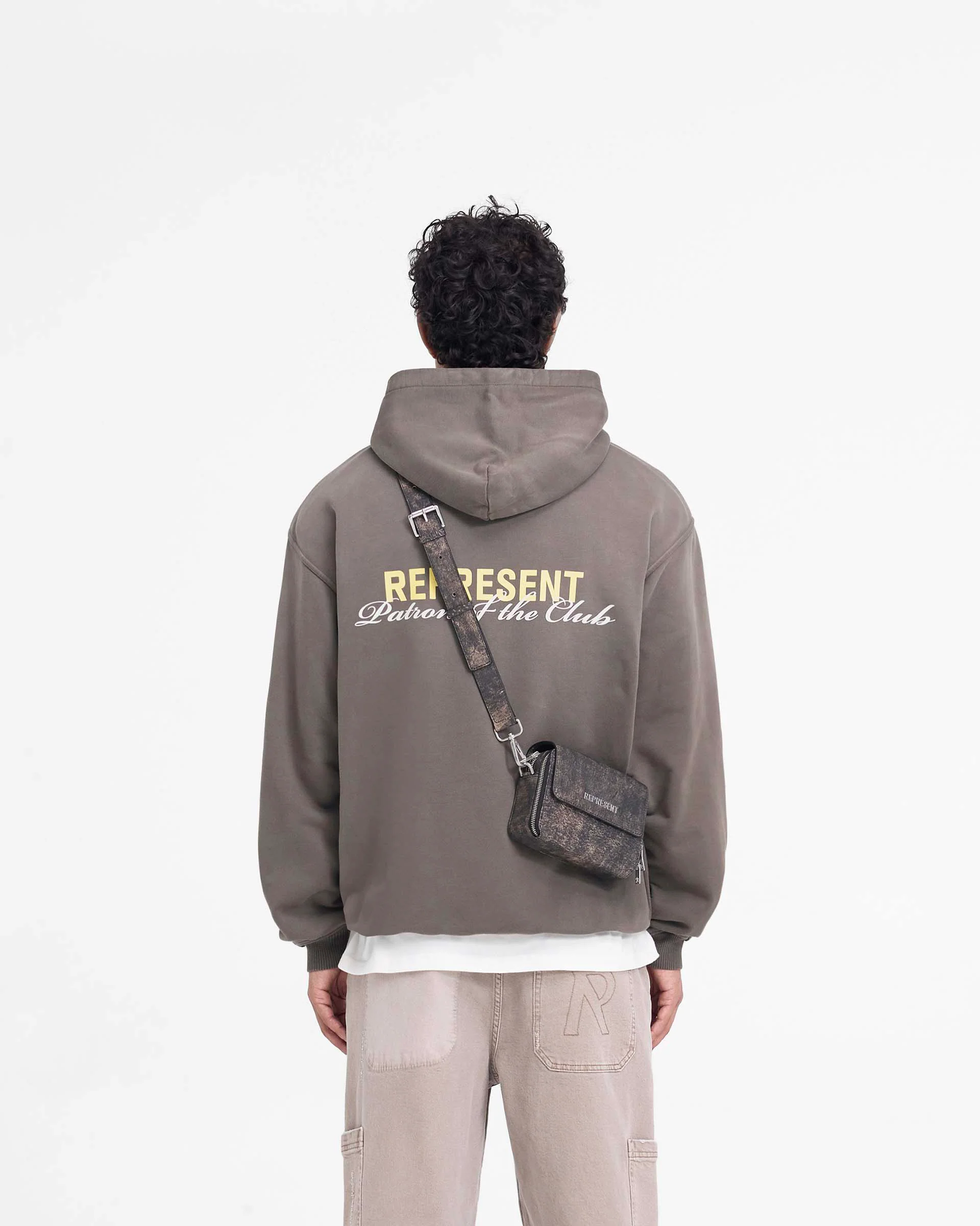 Patron Of The Club Hoodie - Washed Olive - Image 5
