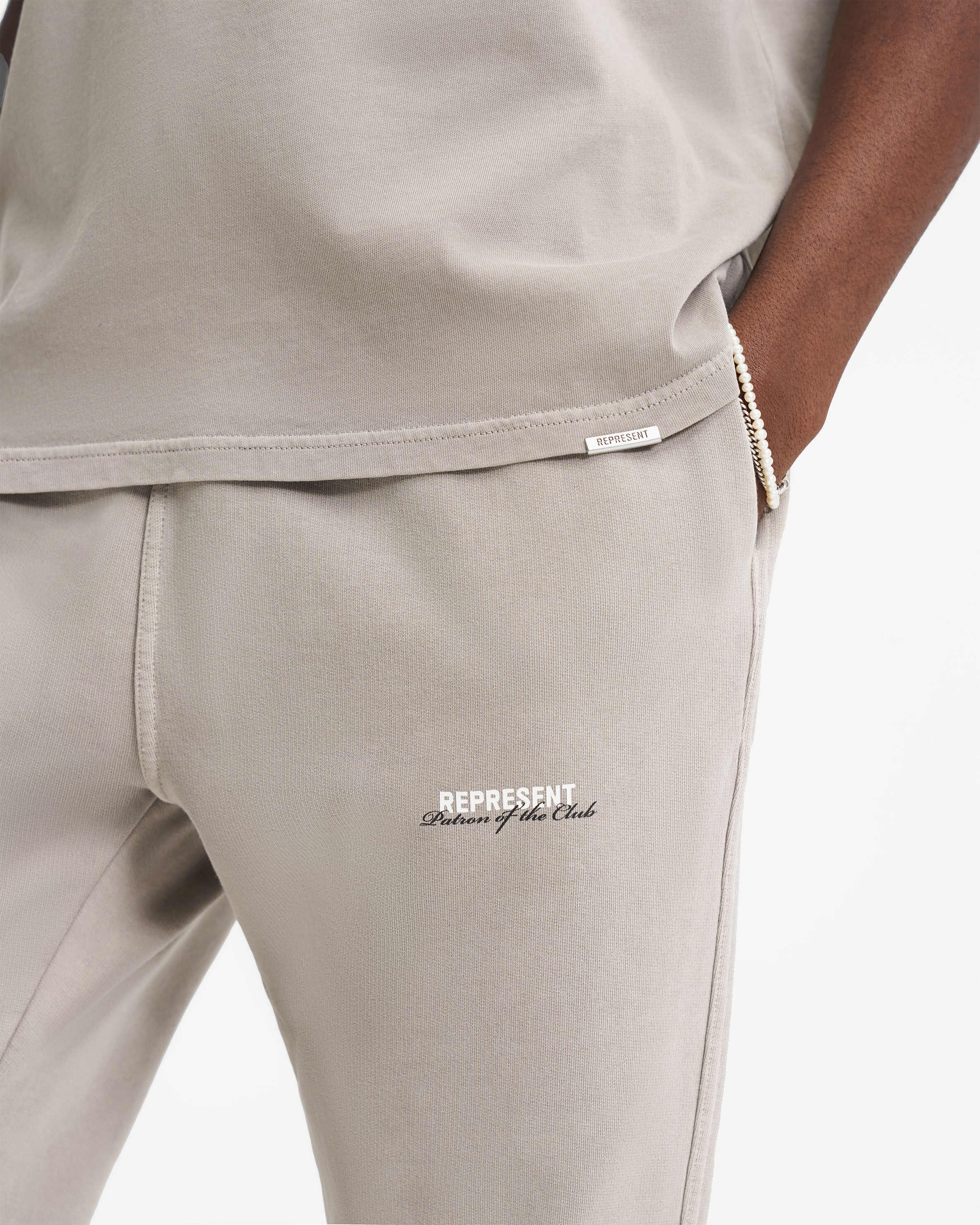 Patron Of The Club Sweatpant - Mudstone - Image 4