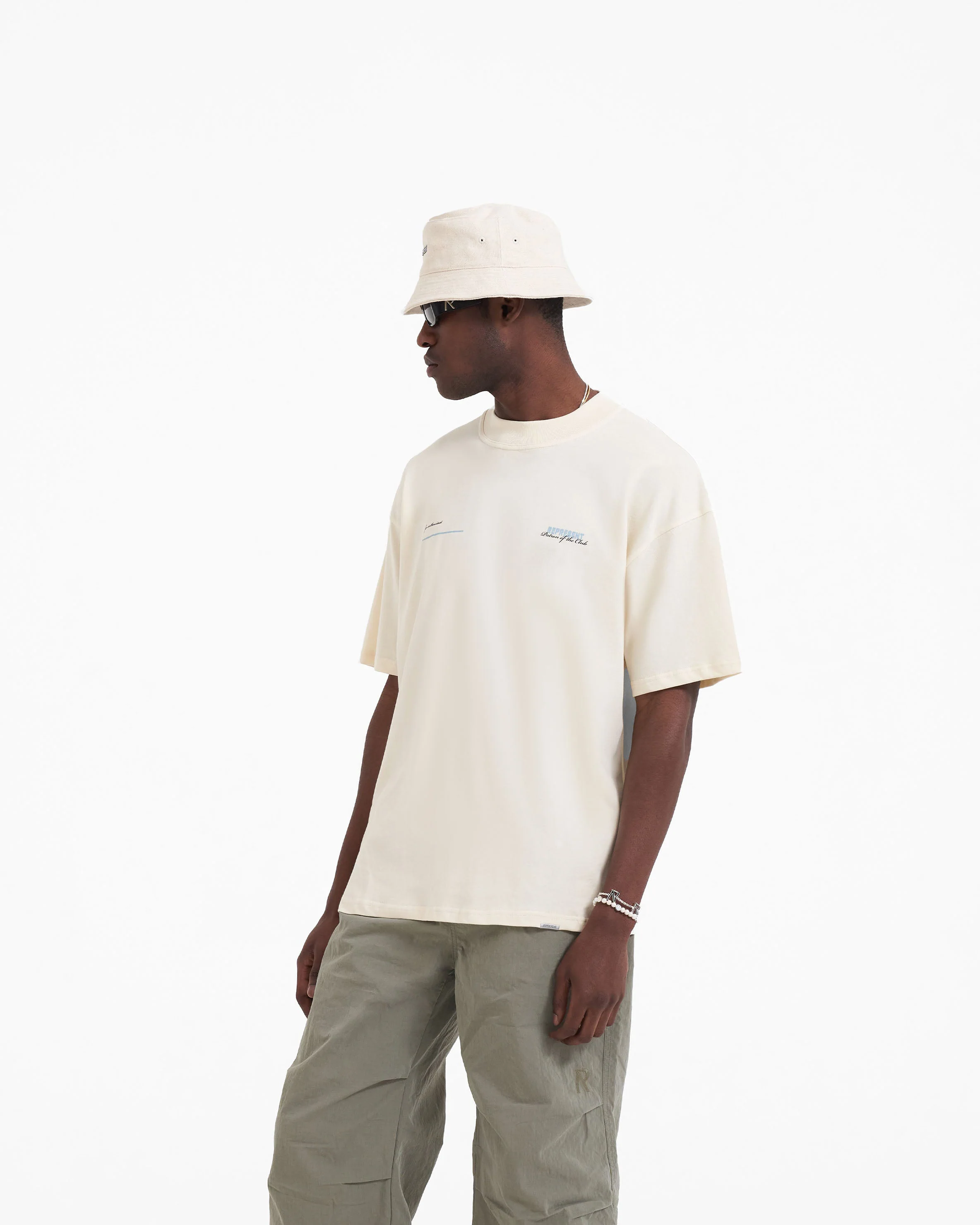 Patron Of The Club T-Shirt - Buttercream Powder Blue - Image 2