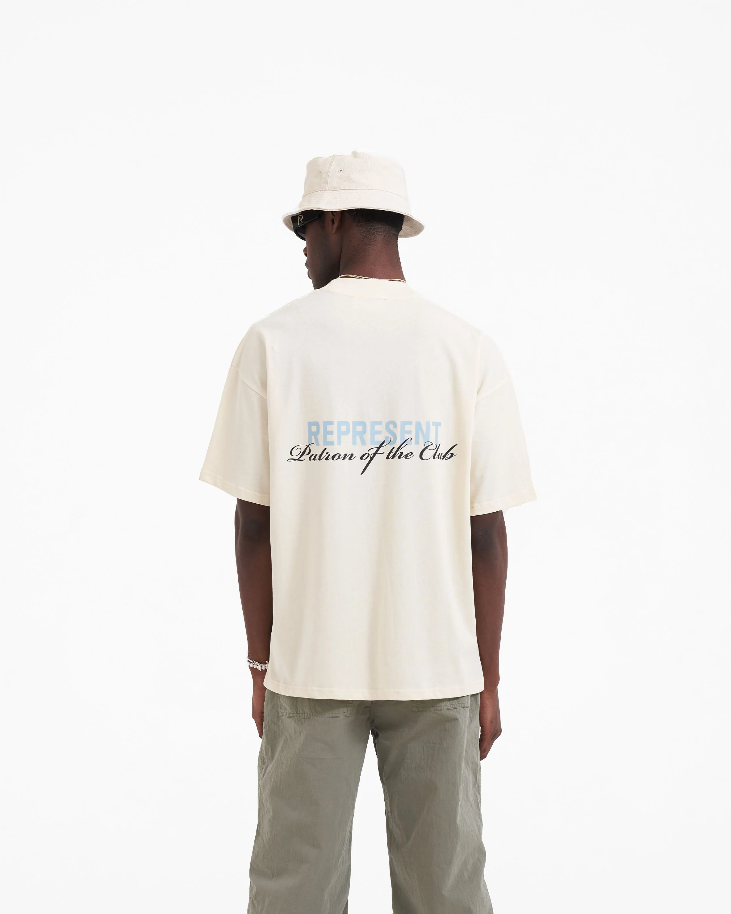 Patron Of The Club T-Shirt - Buttercream Powder Blue - Image 4