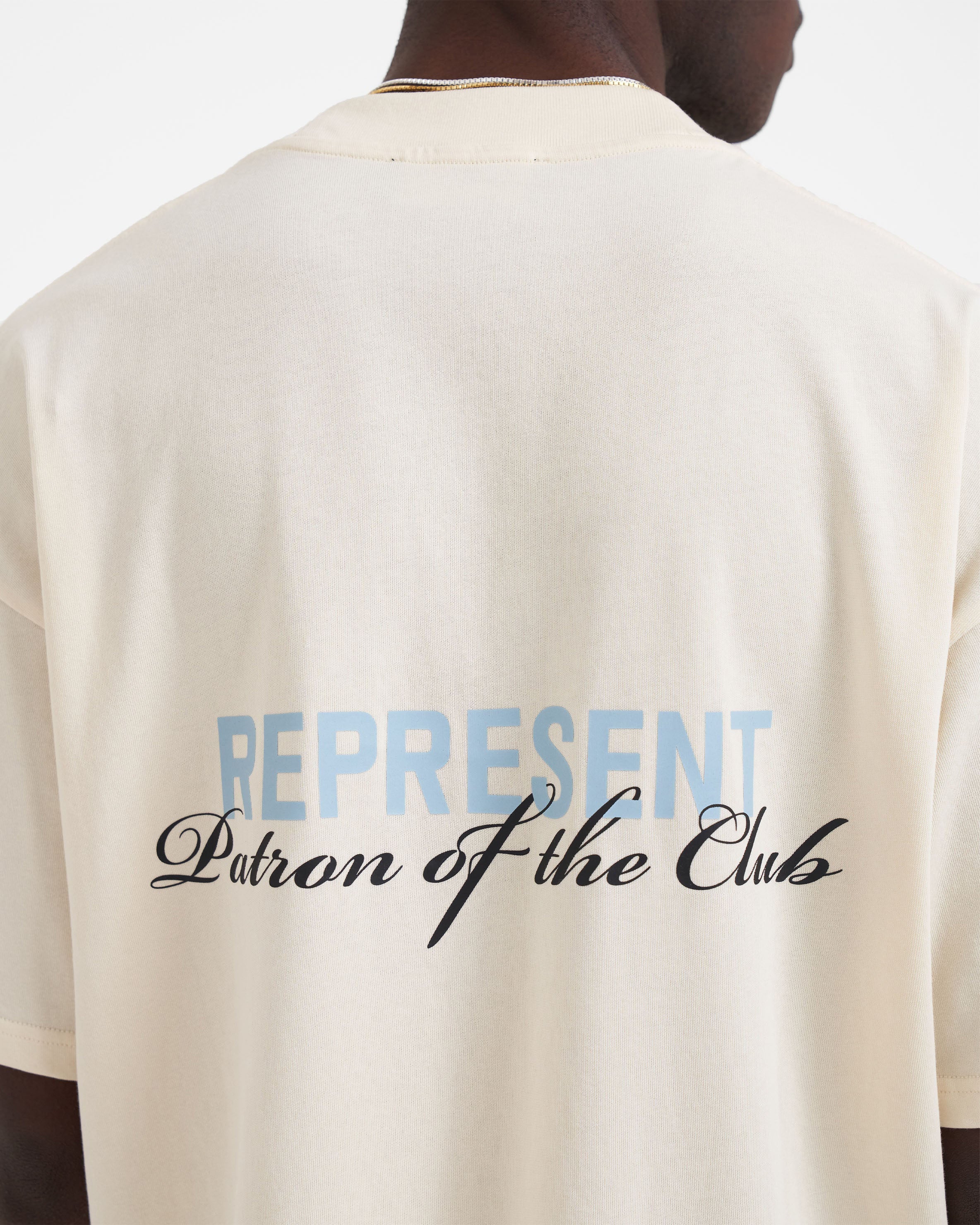 Patron Of The Club T-Shirt - Buttercream Powder Blue - Image 5
