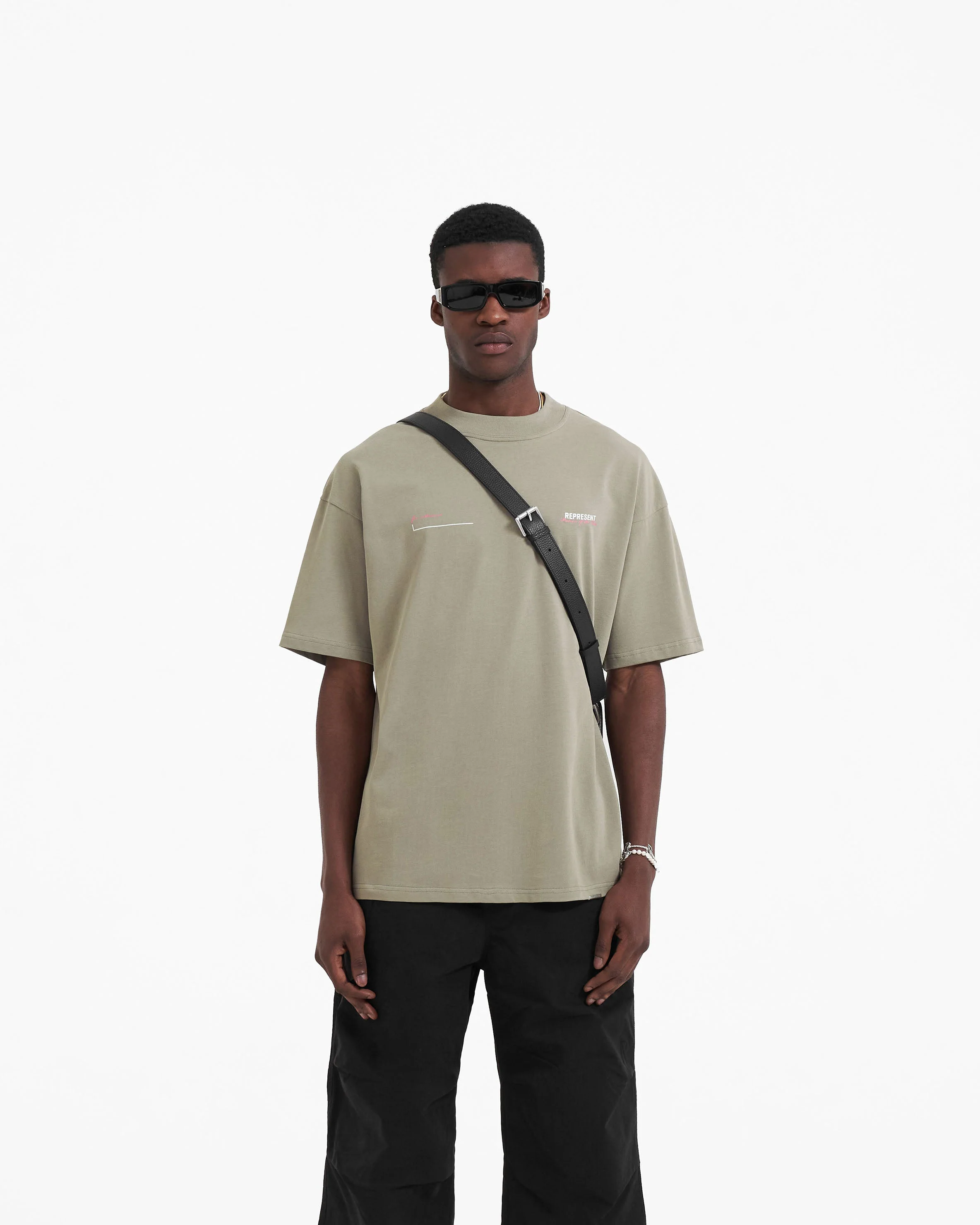 Patron Of The Club T-Shirt - Khaki Pink - Image 3