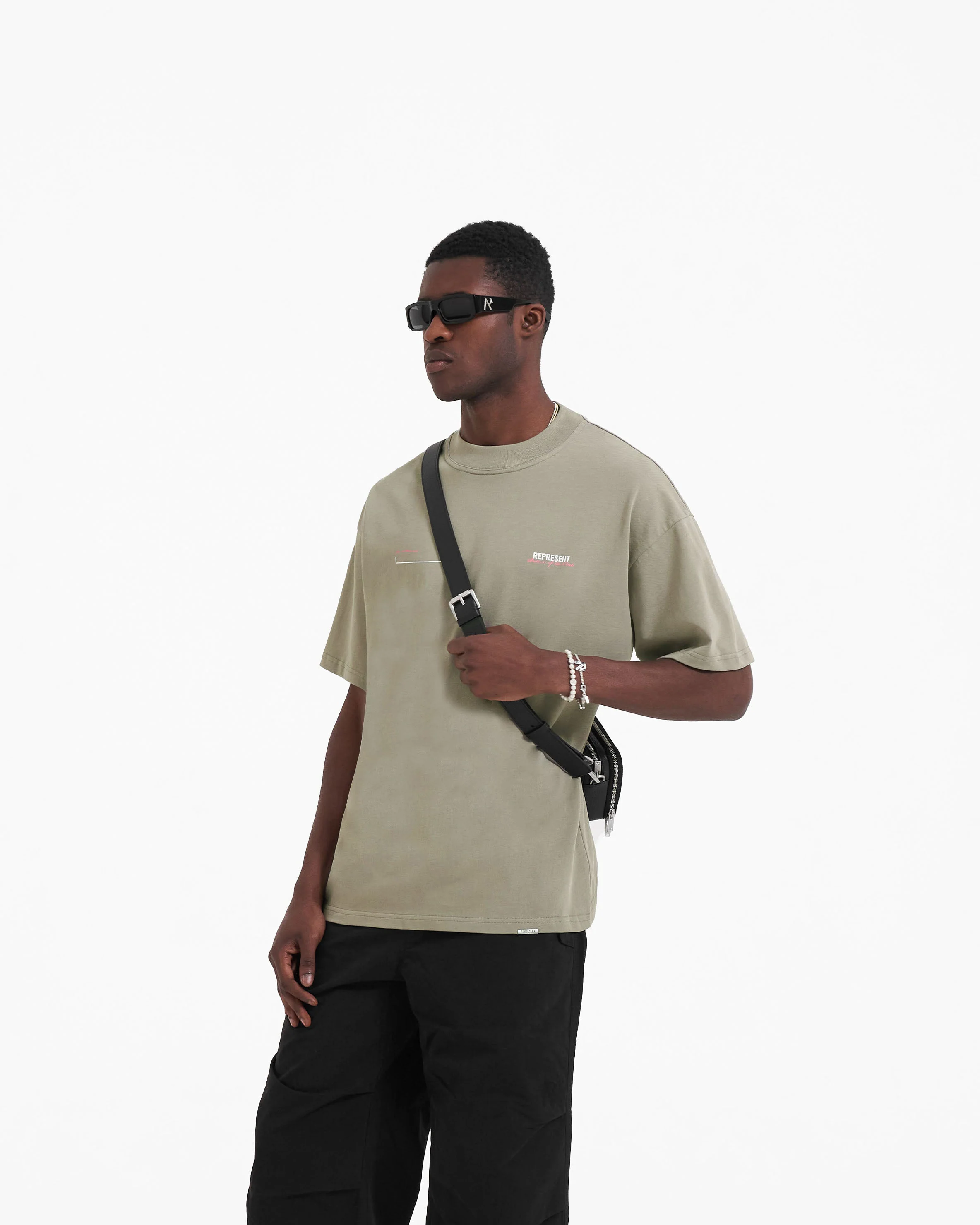 Patron Of The Club T-Shirt - Khaki Pink - Image 4
