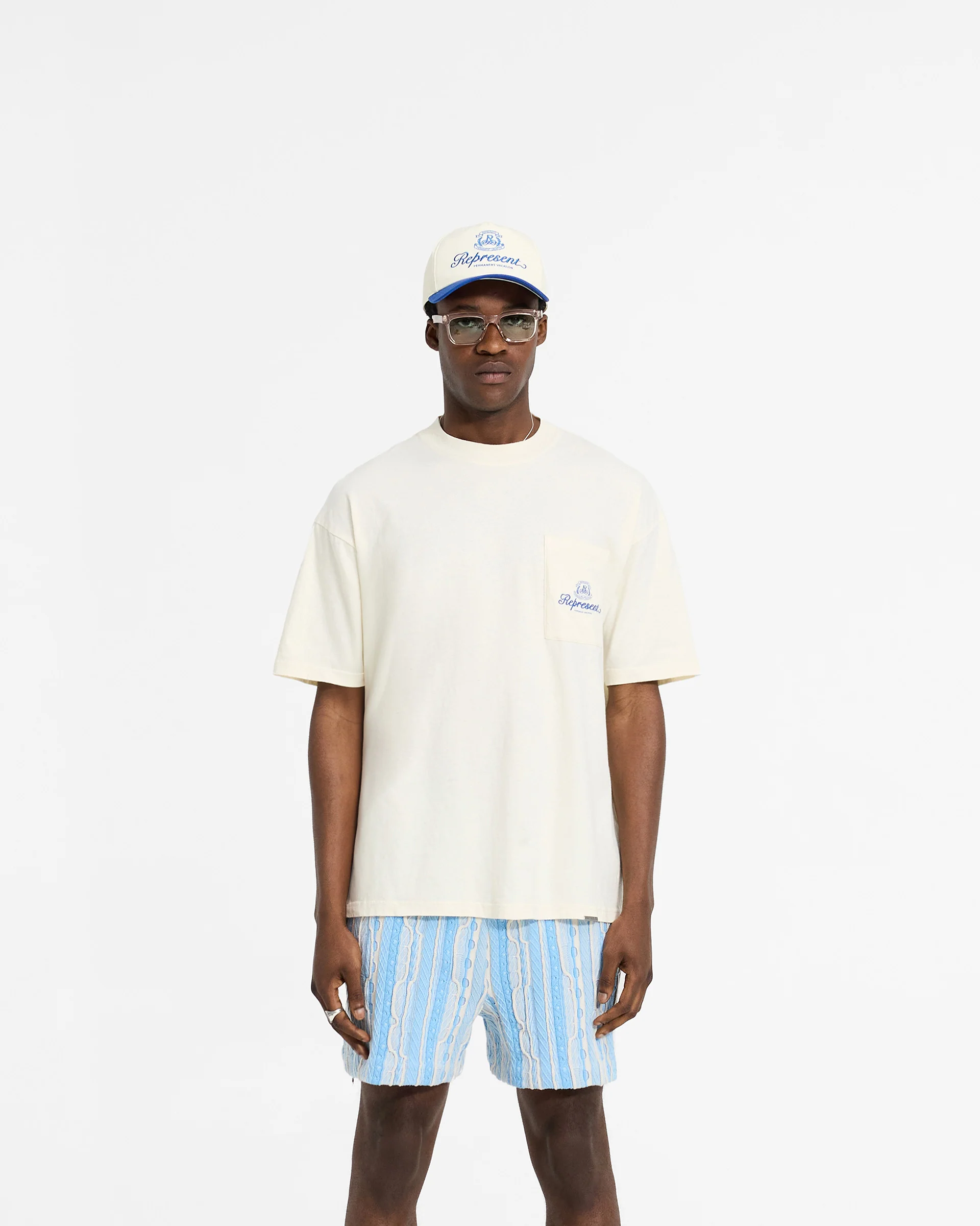 Permanent Vacation Pocket T-Shirt - Antique White - Image 3