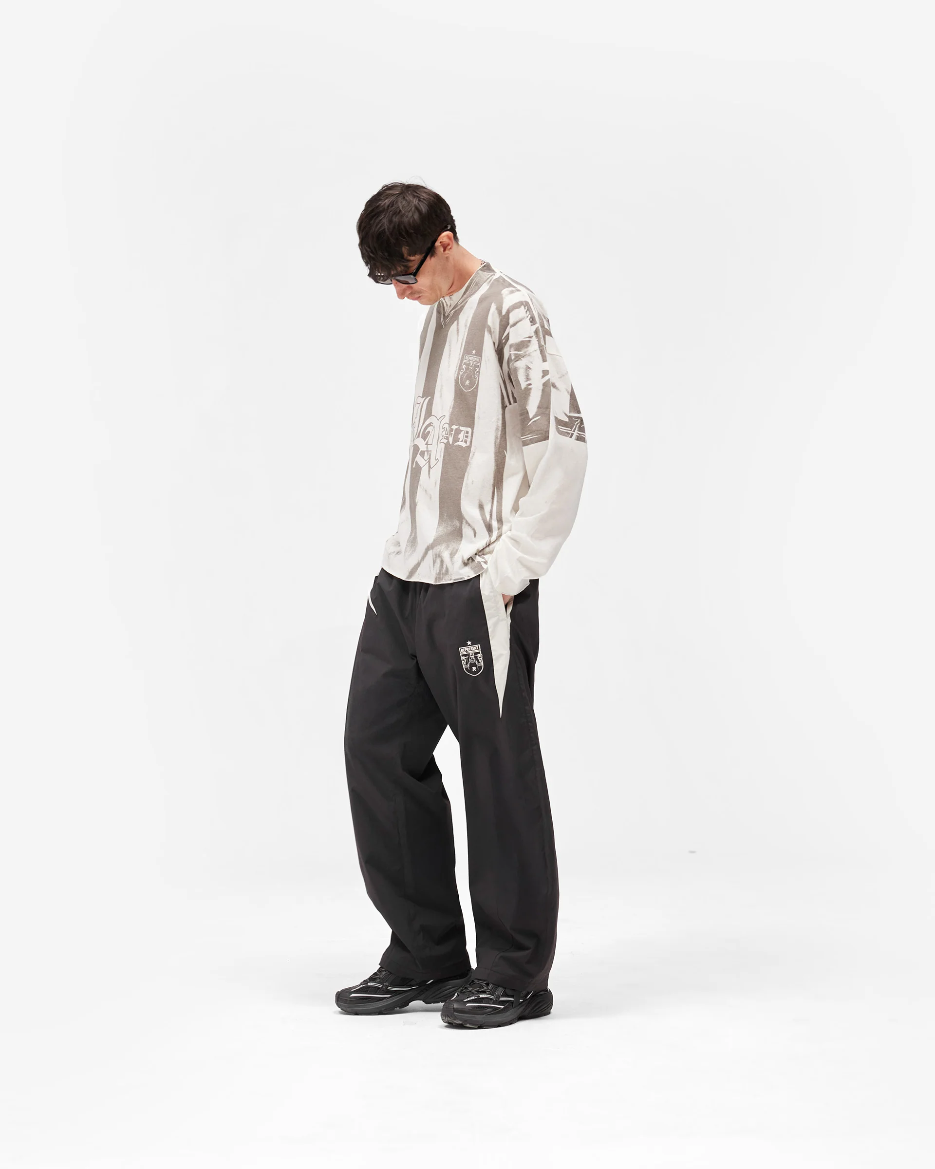 Printed Long Sleeve T-Shirt - Flat White - Image 9