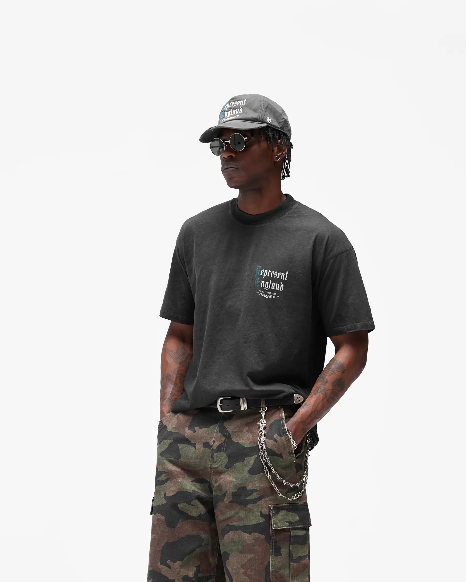 Private Members T-Shirt - Stained Black - Image 4