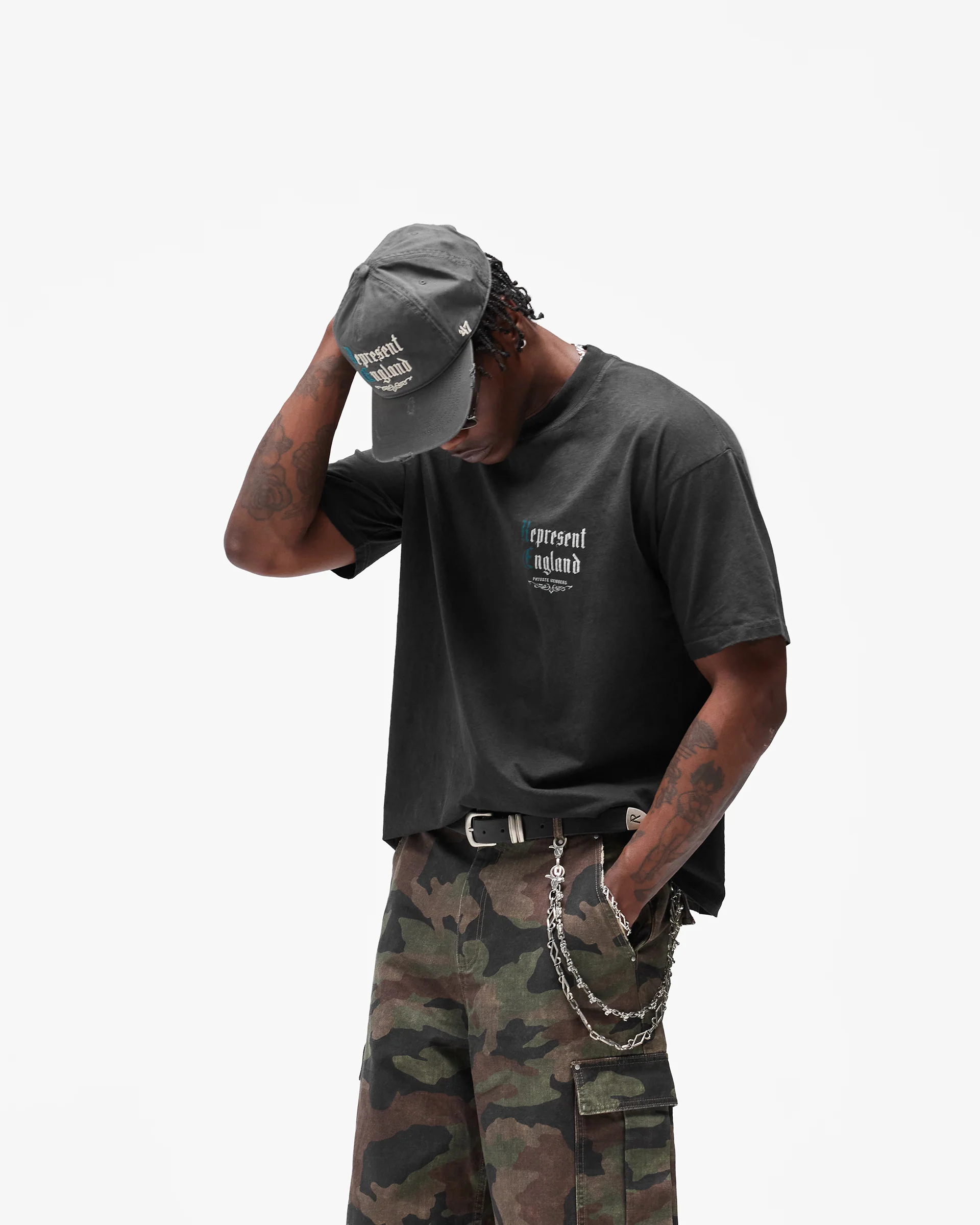 Private Members T-Shirt - Stained Black - Image 5