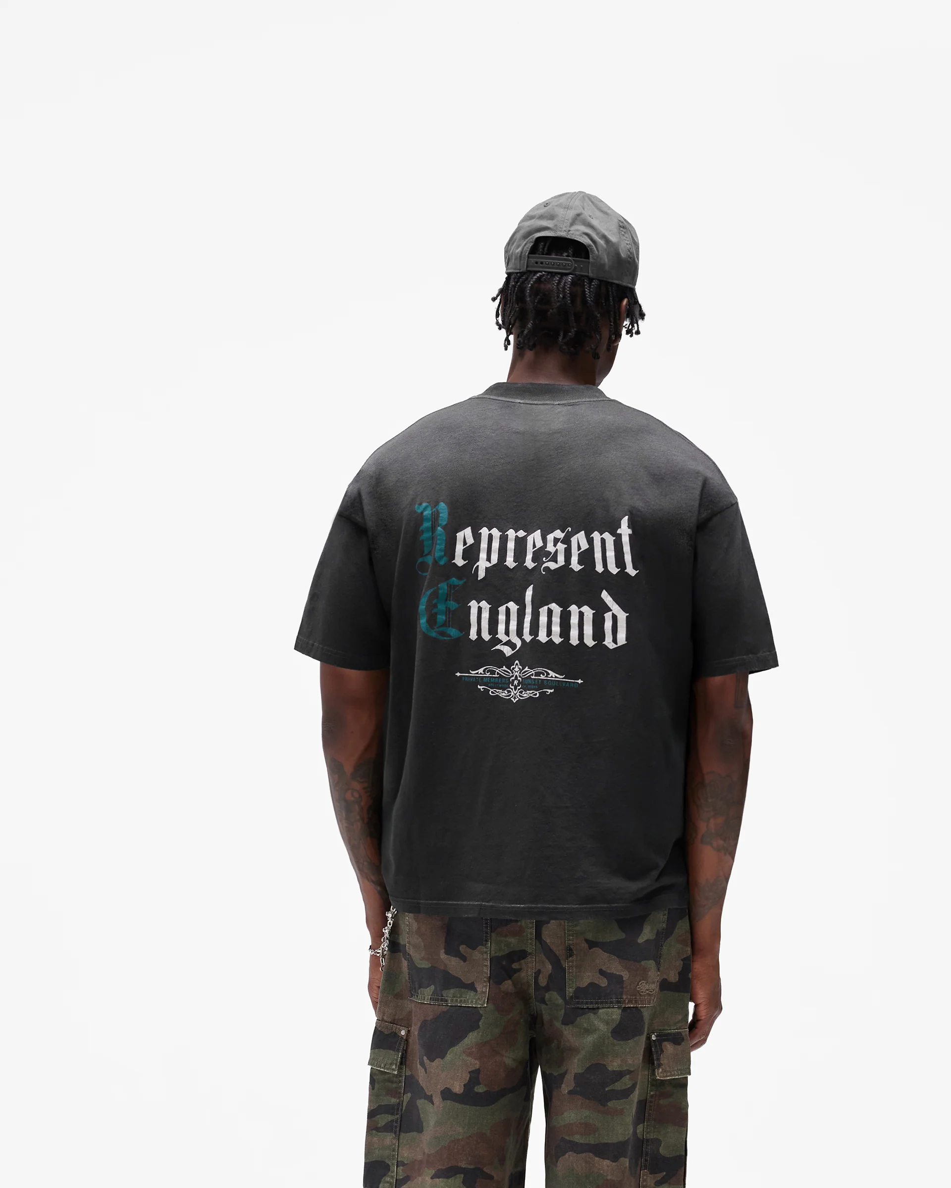 Private Members T-Shirt - Stained Black - Image 6