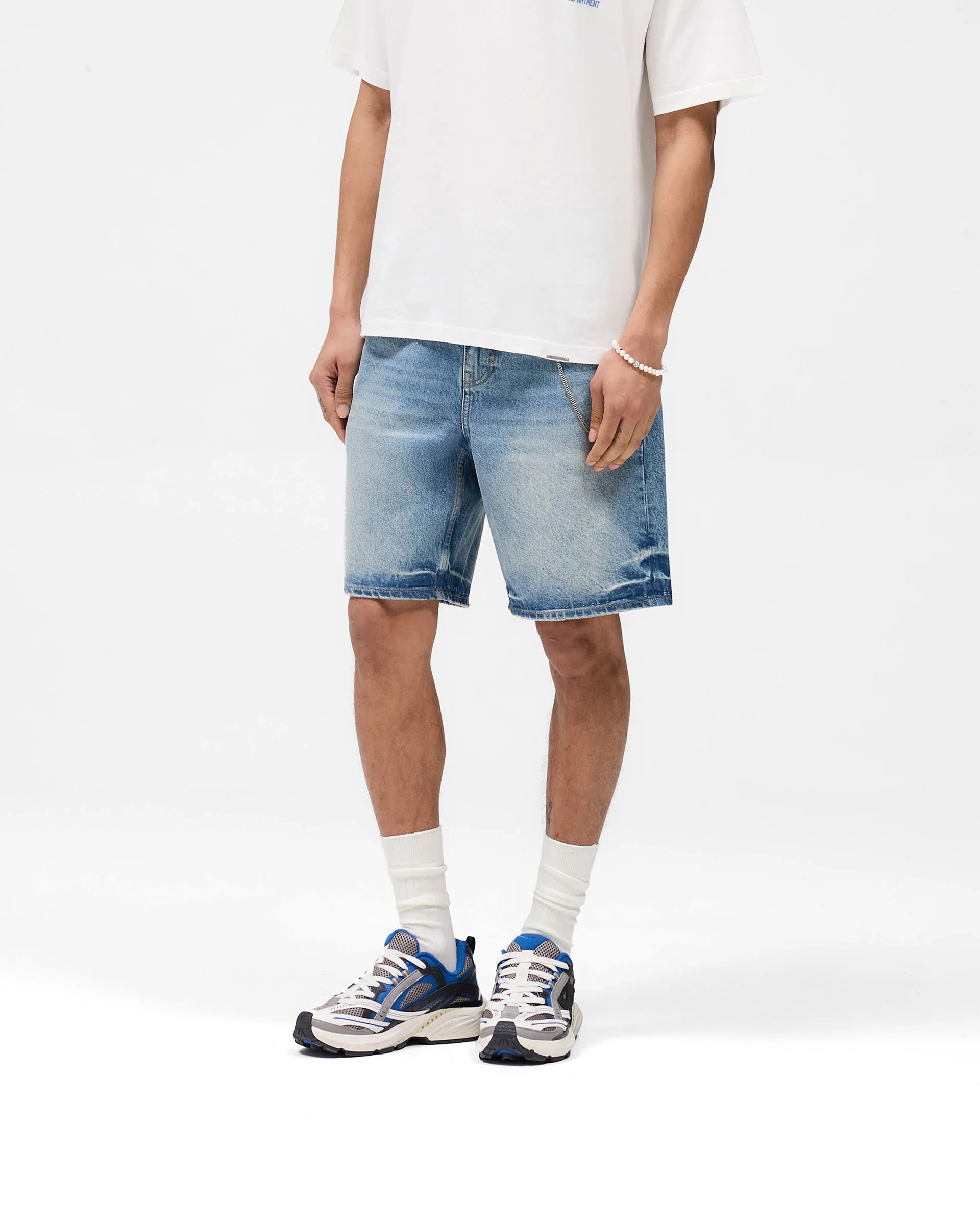 R10T Tailored Denim Shorts - Blue 60 - Image 2