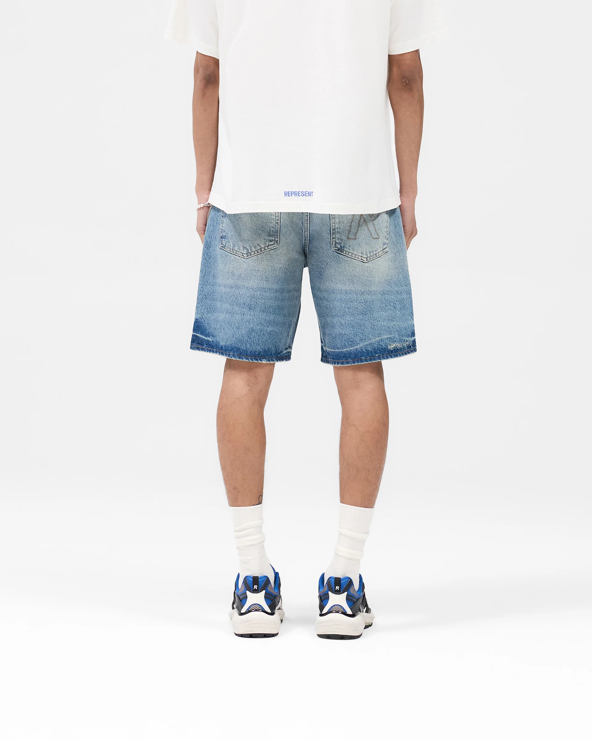R10T Tailored Denim Shorts - Blue 60 - Image 4