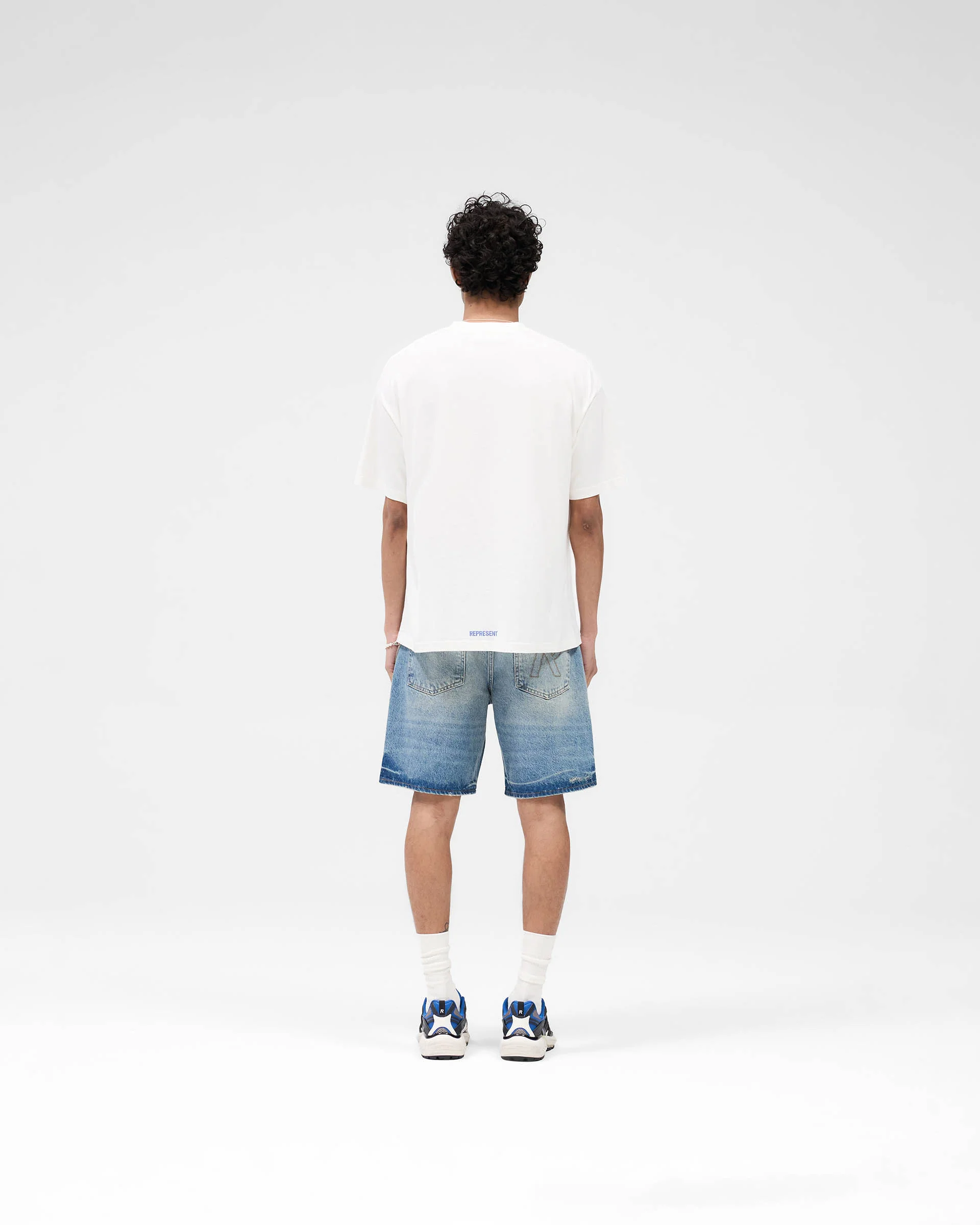 R10T Tailored Denim Shorts - Blue 60 - Image 7
