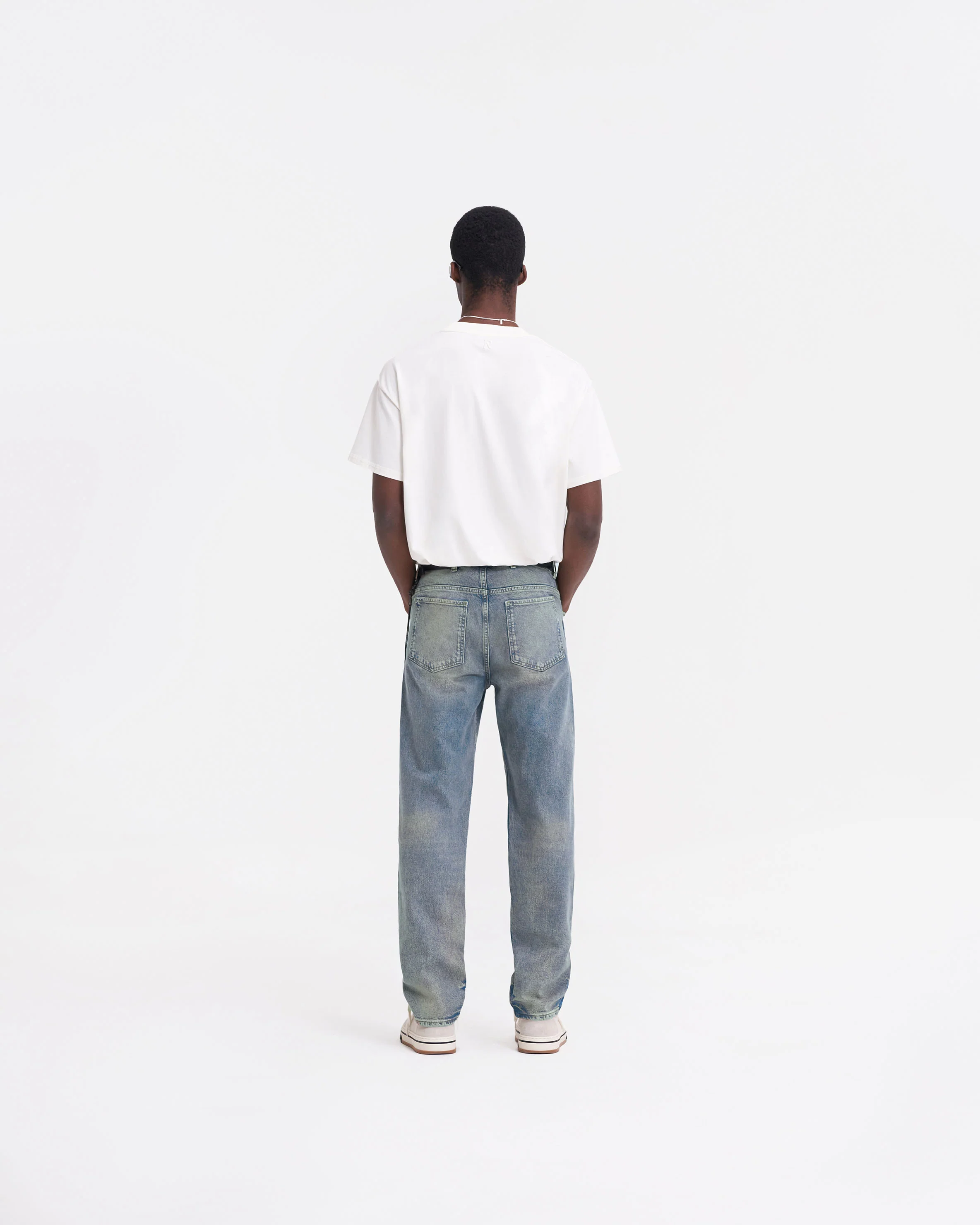 R2 Straight Leg Denim - Blue Cream - Image 10