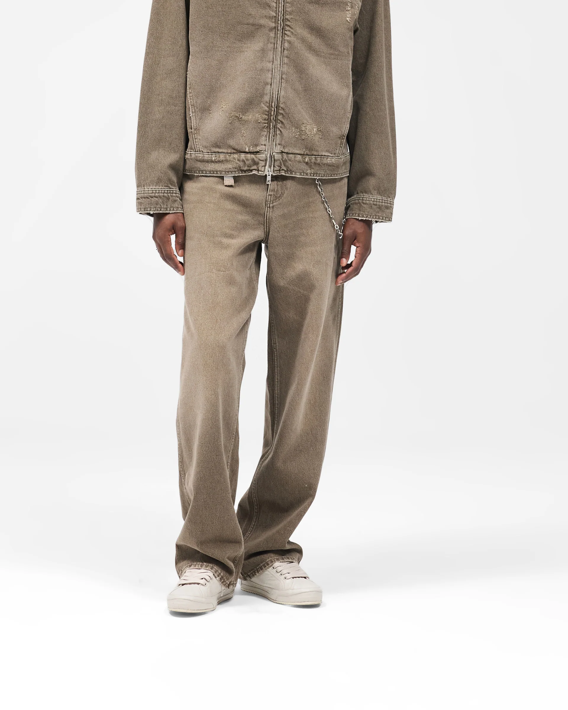 R3 Baggy Denim - Washed Olive - Image 3
