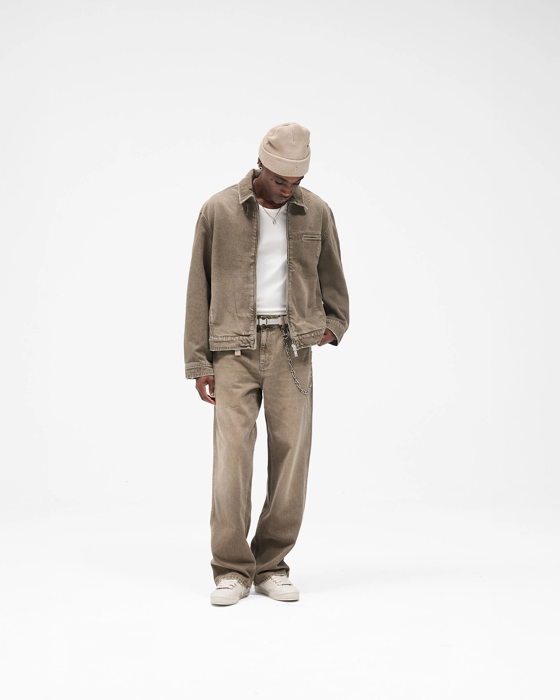 R3 Baggy Denim - Washed Olive - Image 5