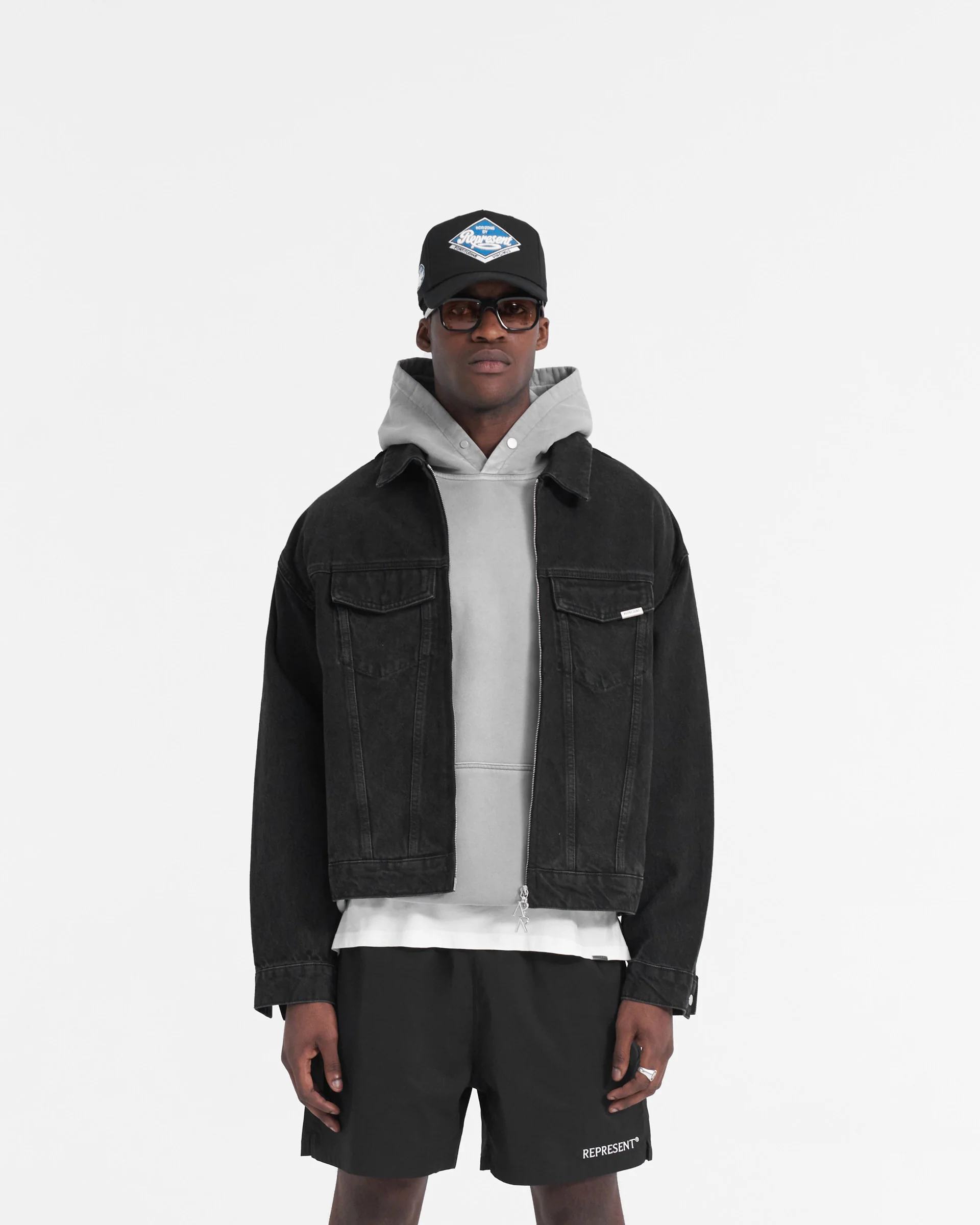 R4 Denim Jacket - Black - Image 3