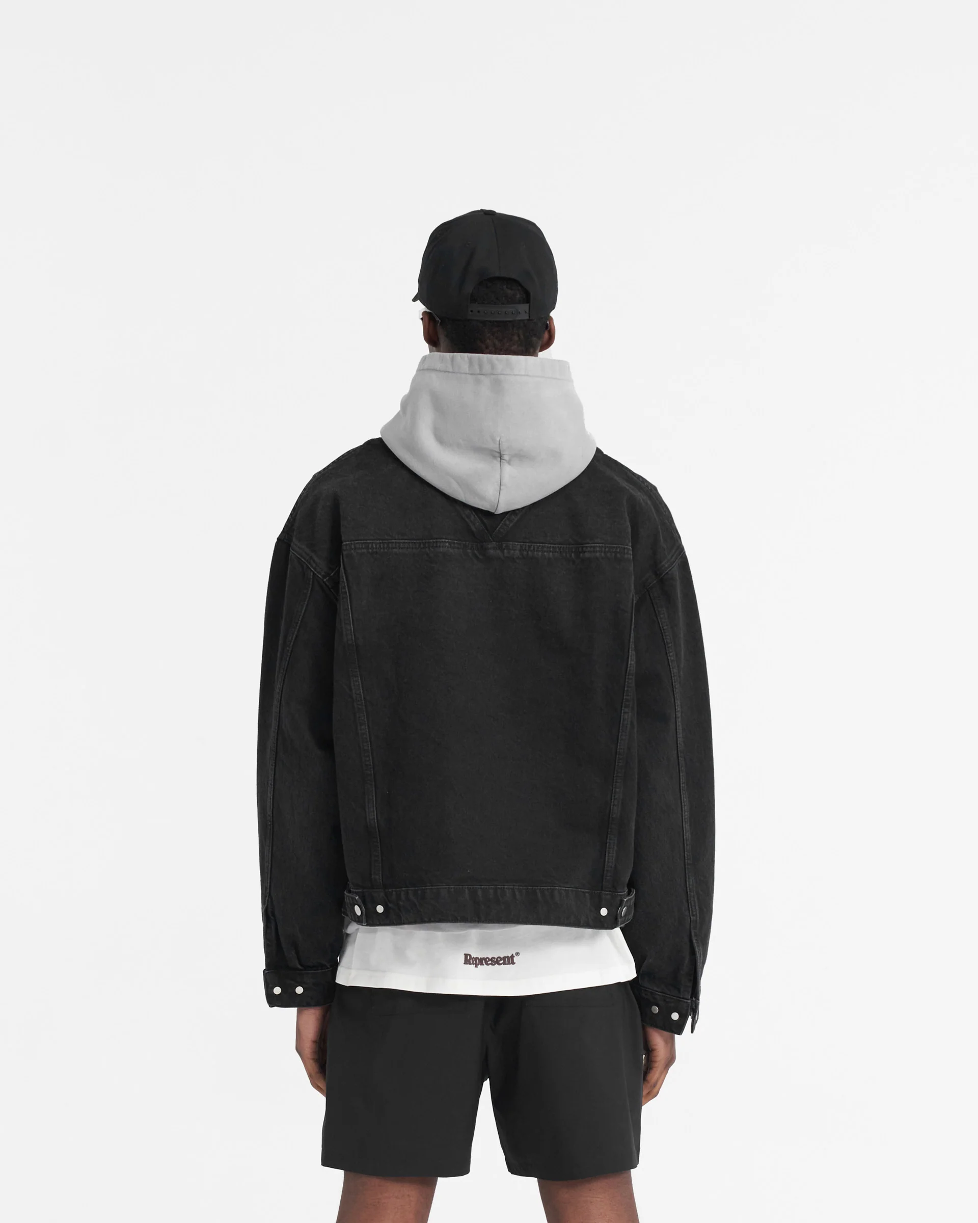 R4 Denim Jacket - Black - Image 4