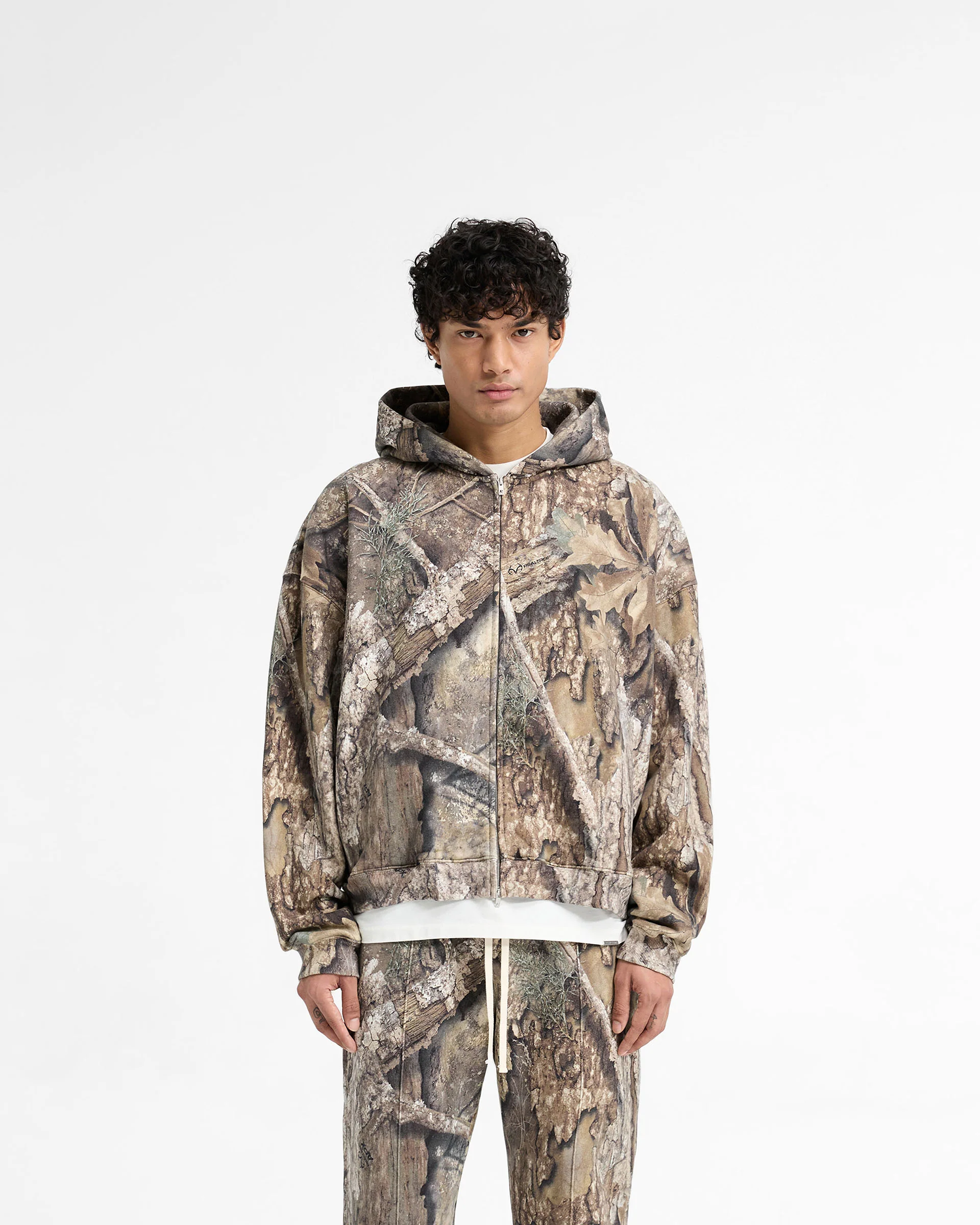 Realtree® Zip Up Camo Boxy Hoodie - Camo - Image 3