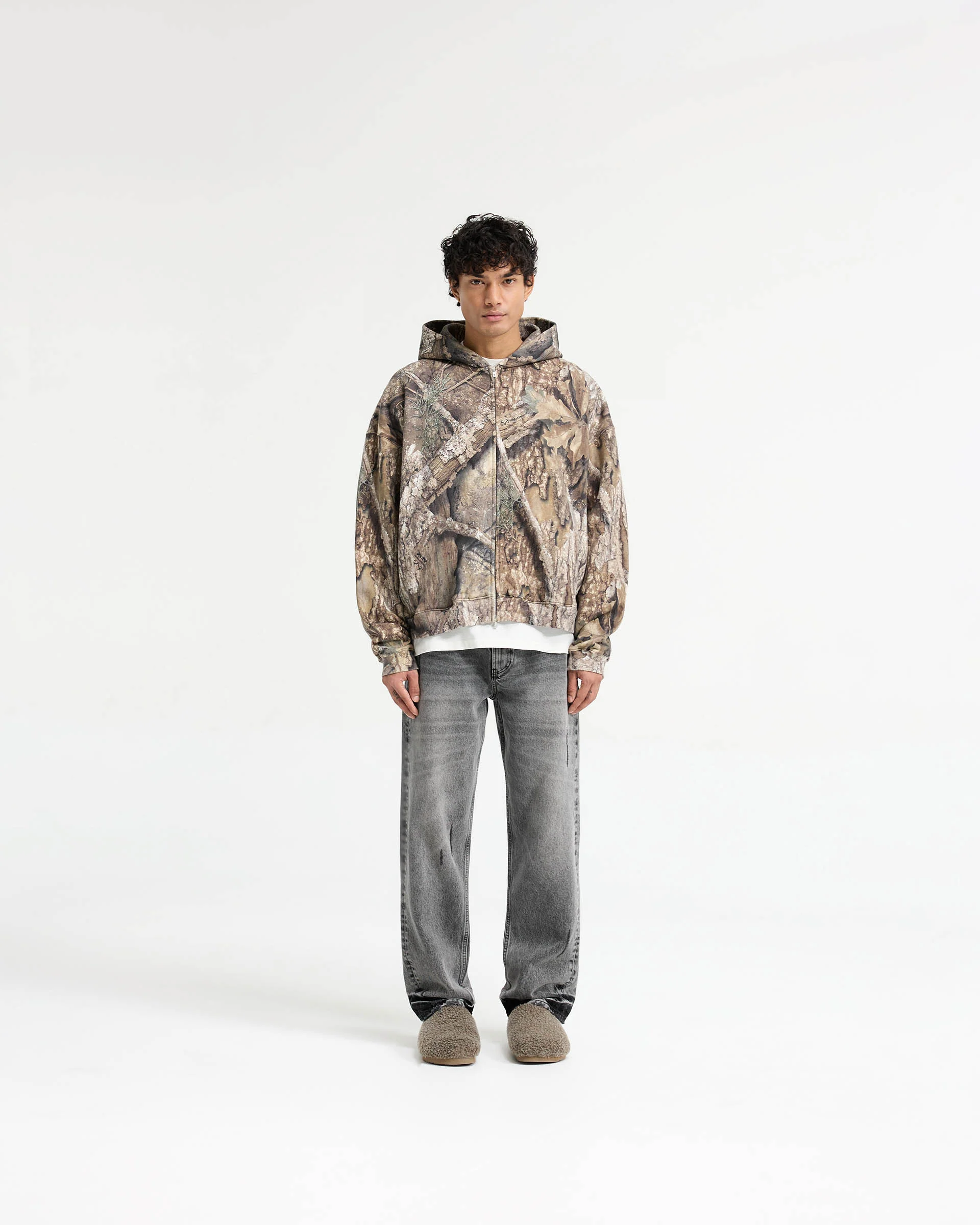 Realtree® Zip Up Camo Boxy Hoodie - Camo - Image 5