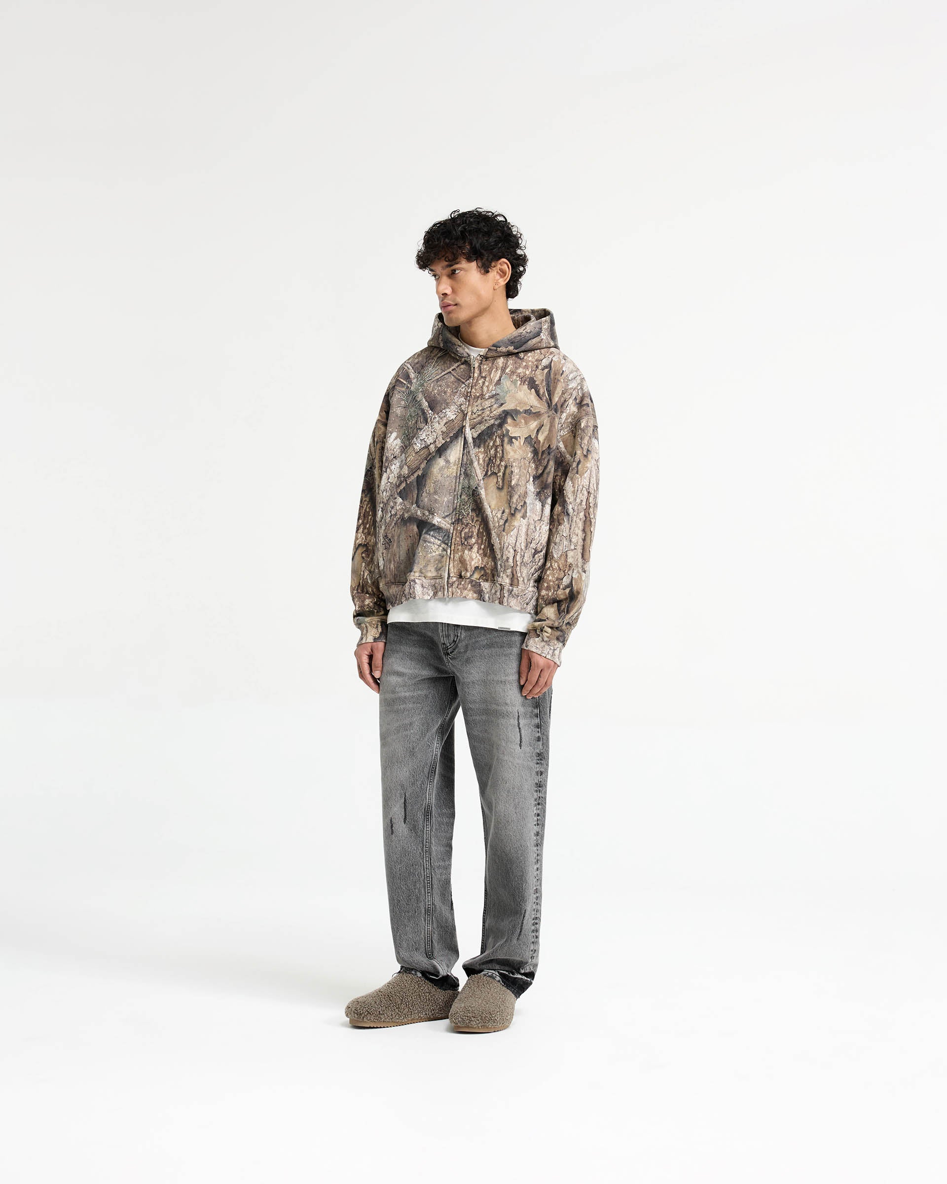Realtree® Zip Up Camo Boxy Hoodie - Camo - Image 6