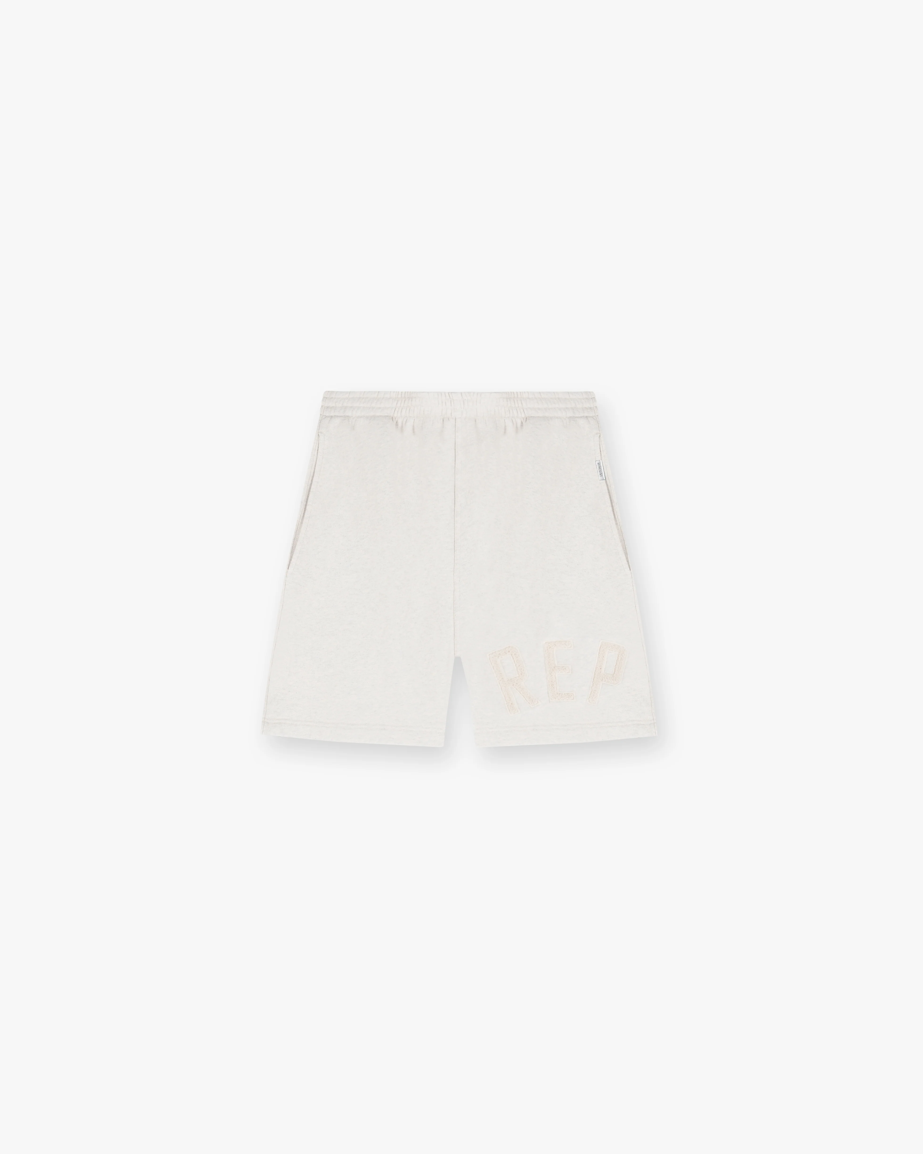 Rep Applique Shorts - Cream Marl