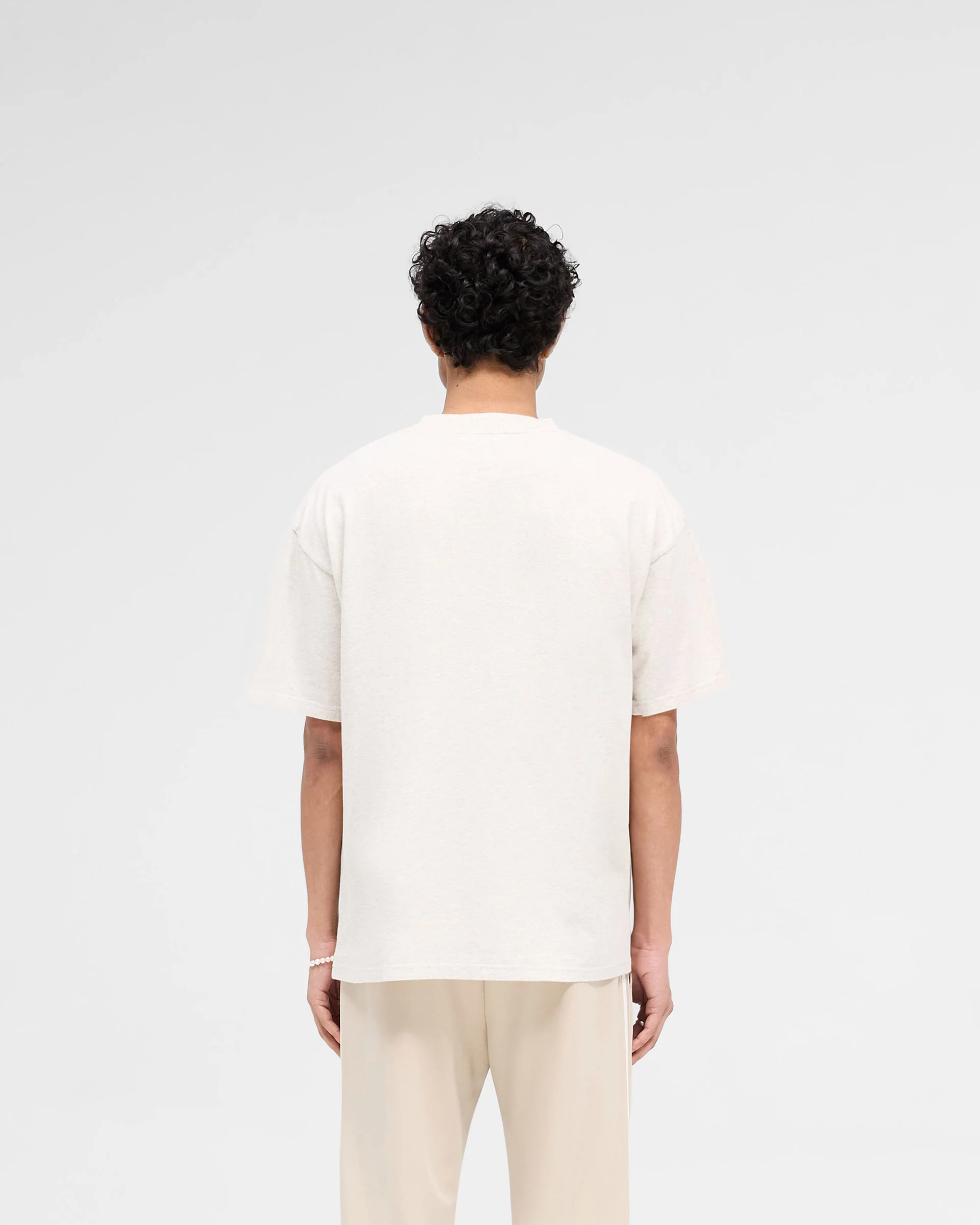 Rep Applique T-Shirt - Cream Marl - Image 4