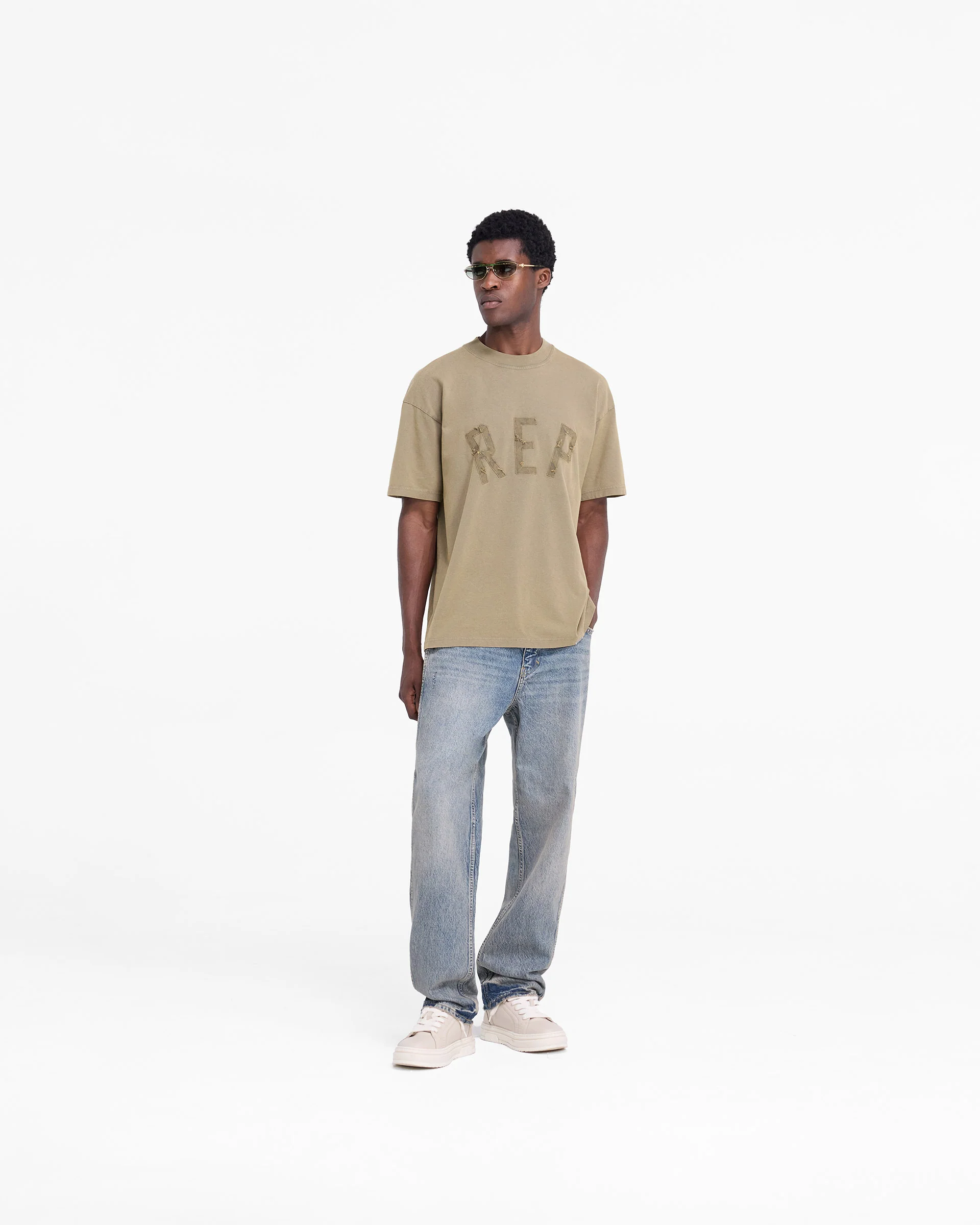 Rep Applique T-Shirt - Fawn - Image 5