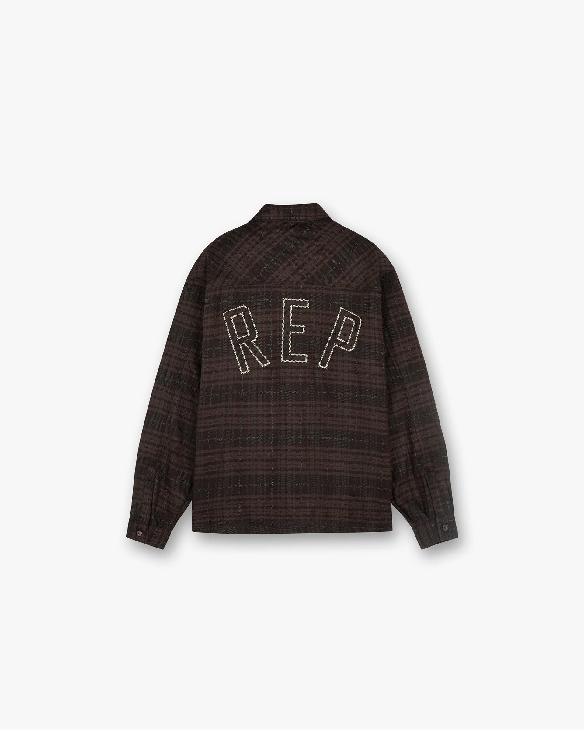 Rep Flannel Shirt - Coffee - Image 2