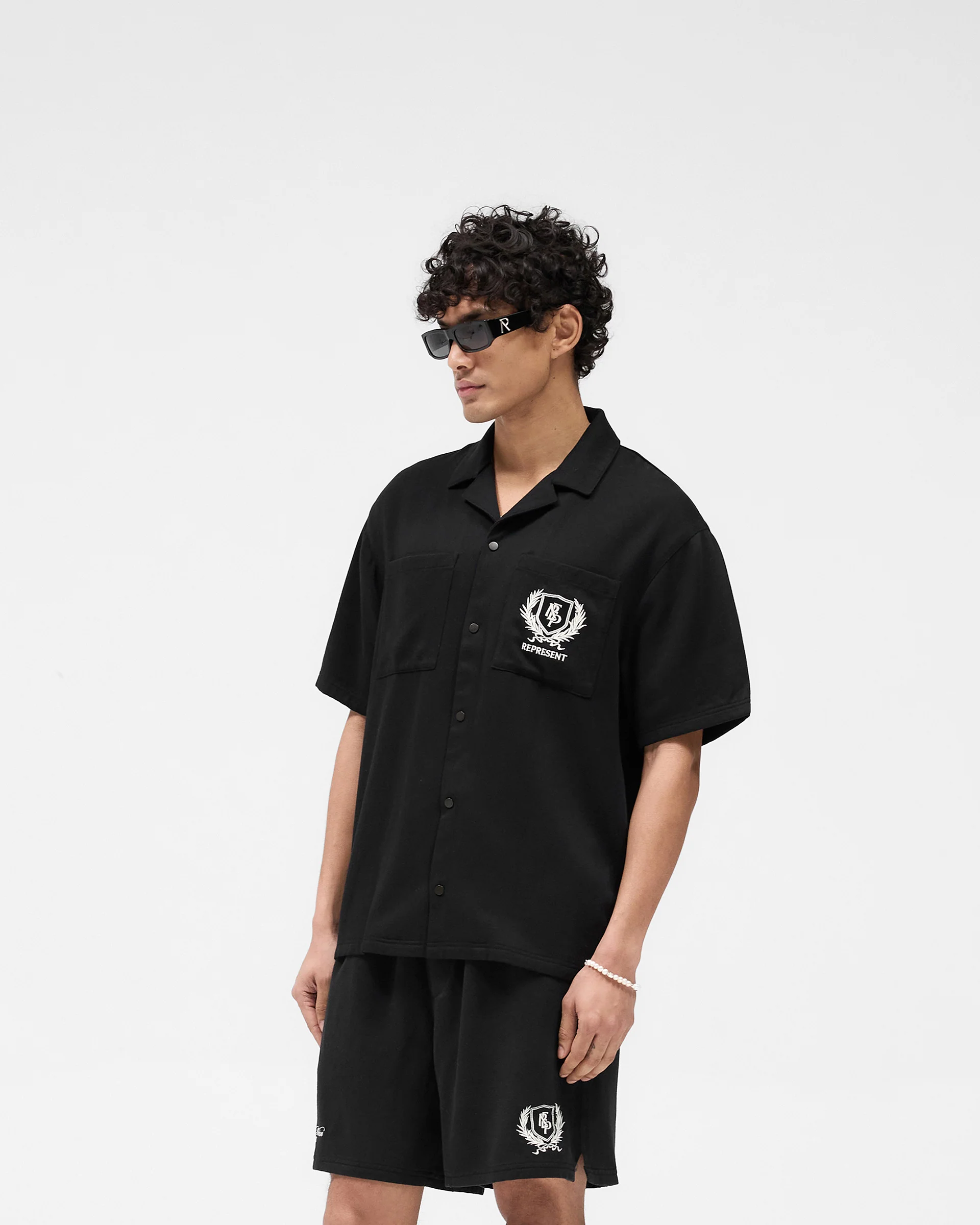 Represent Crest Shirt - Jet Black - Image 4