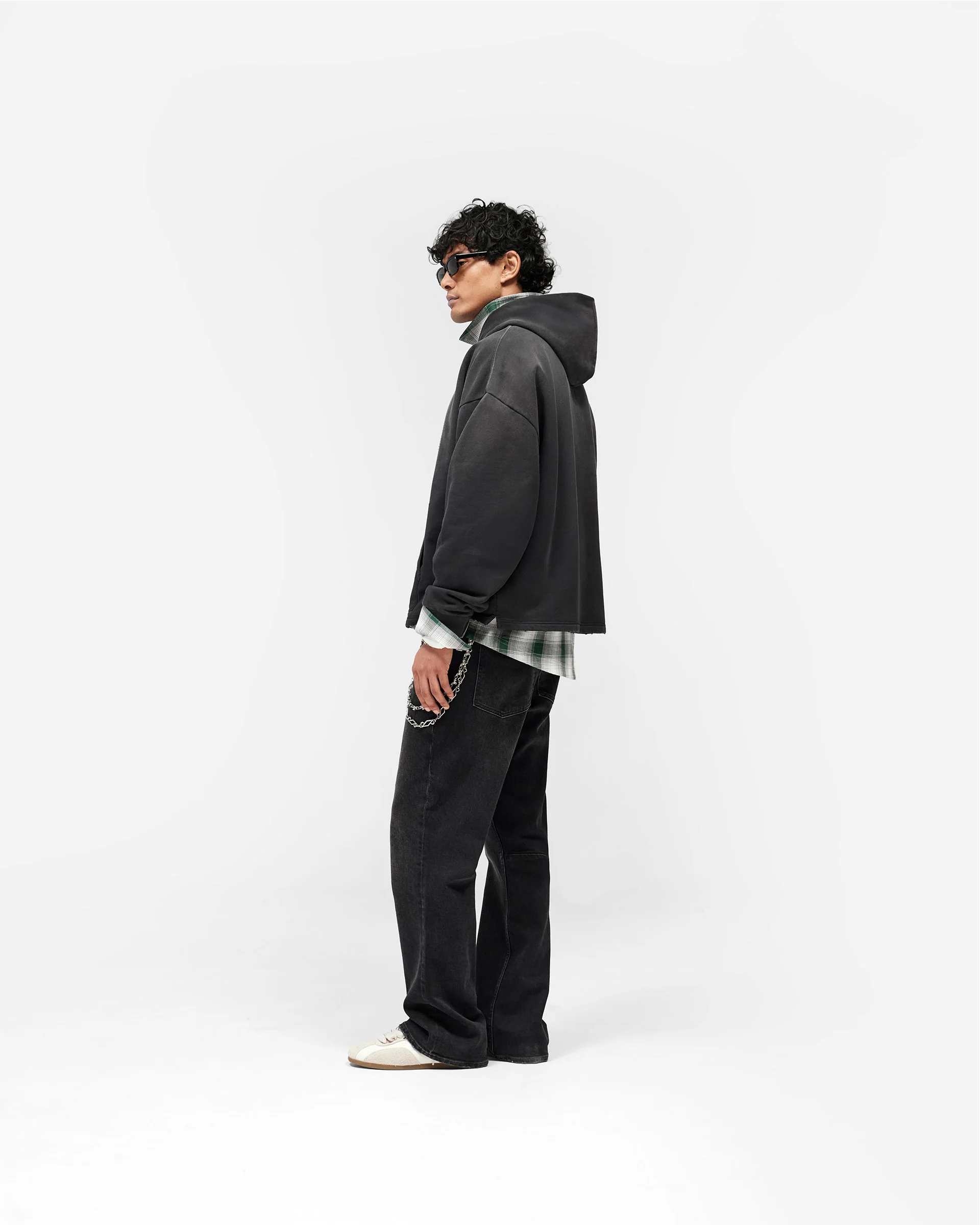Represent Embellished Hoodie - Stained Black - Image 10