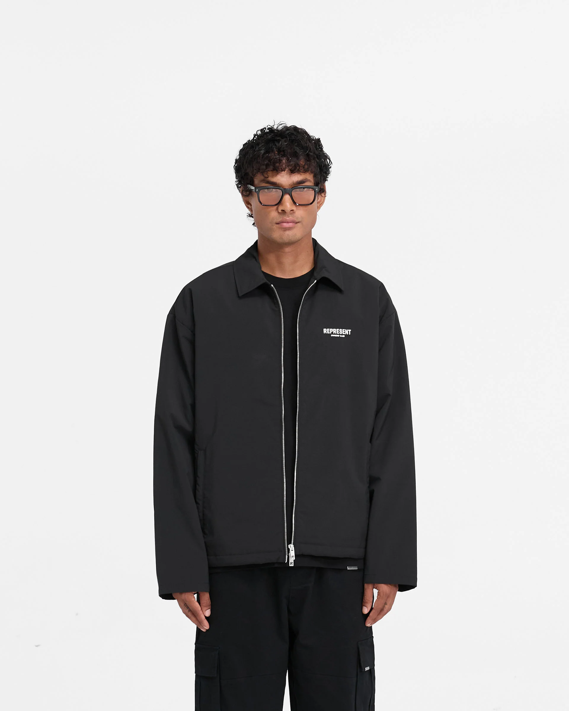 Represent Owners Club Coach Jacket - Black - Image 3