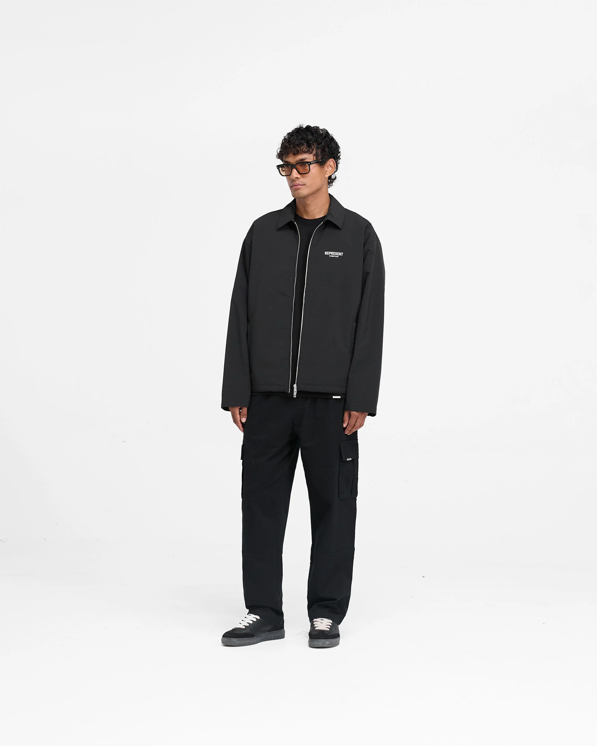 Represent Owners Club Coach Jacket - Black - Image 7