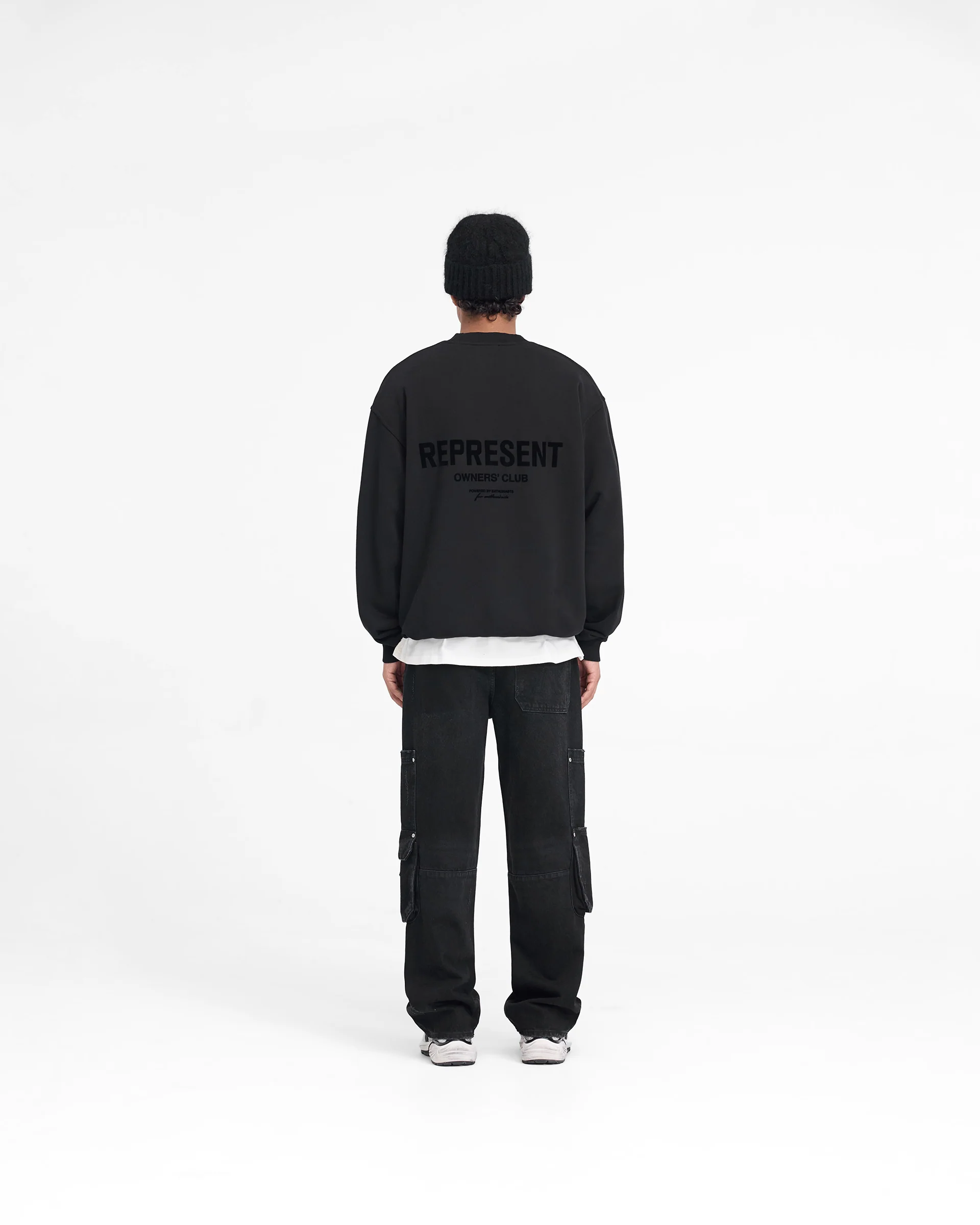 Represent Owners Club Flocked Sweater - Black - Image 8