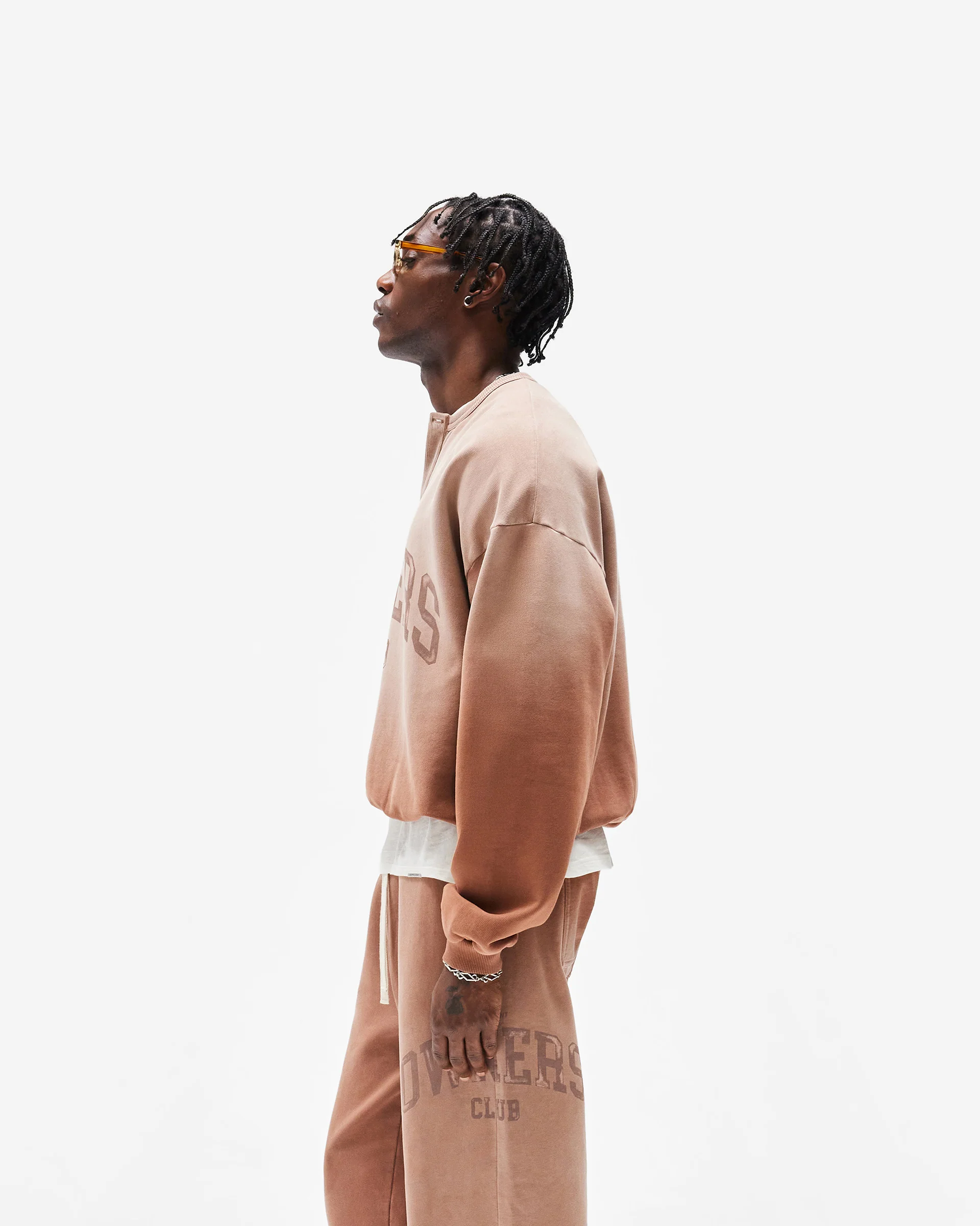 Represent Owners Club Henley Sweater - Sienna - Image 5