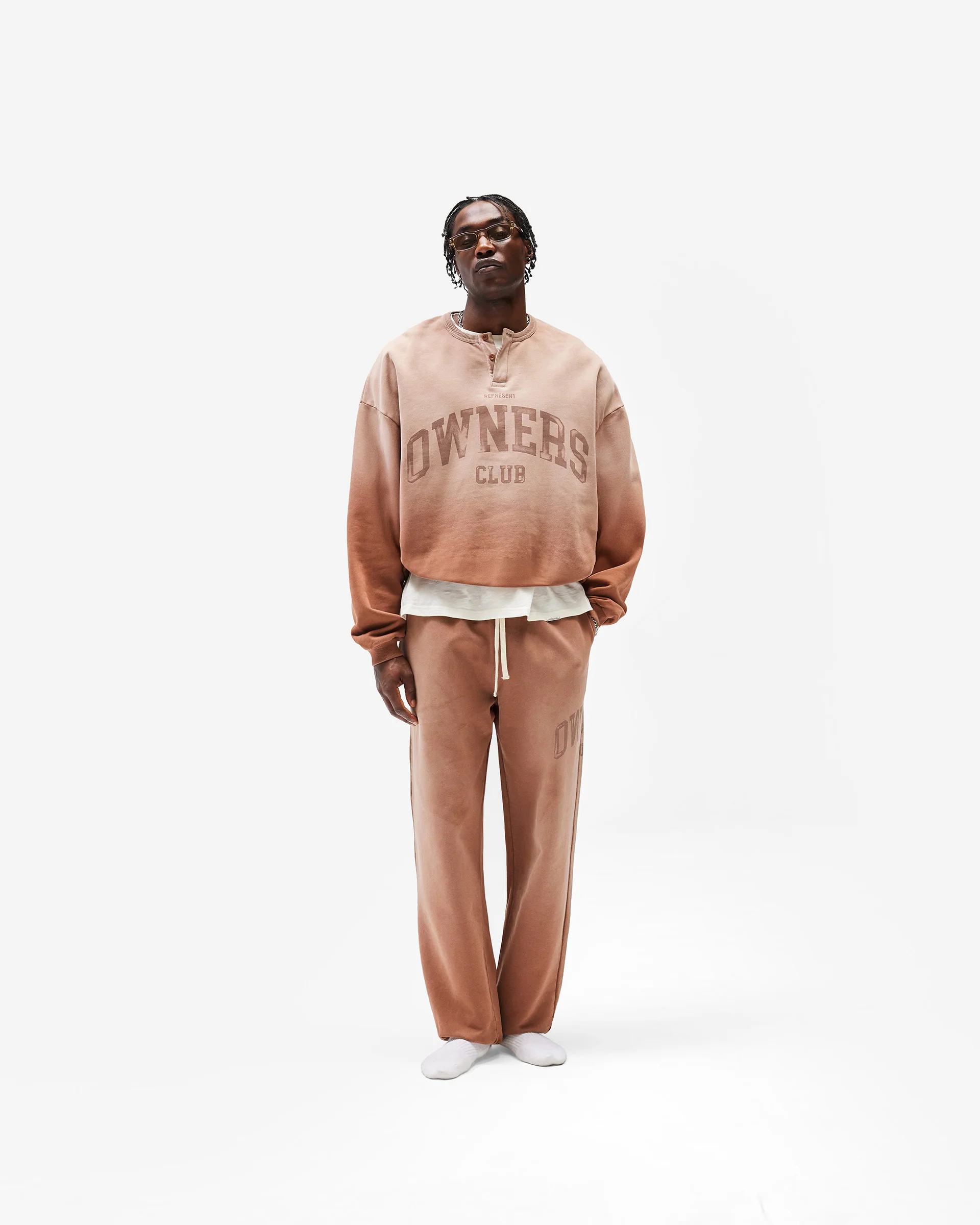 Represent Owners Club Henley Sweater - Sienna - Image 7