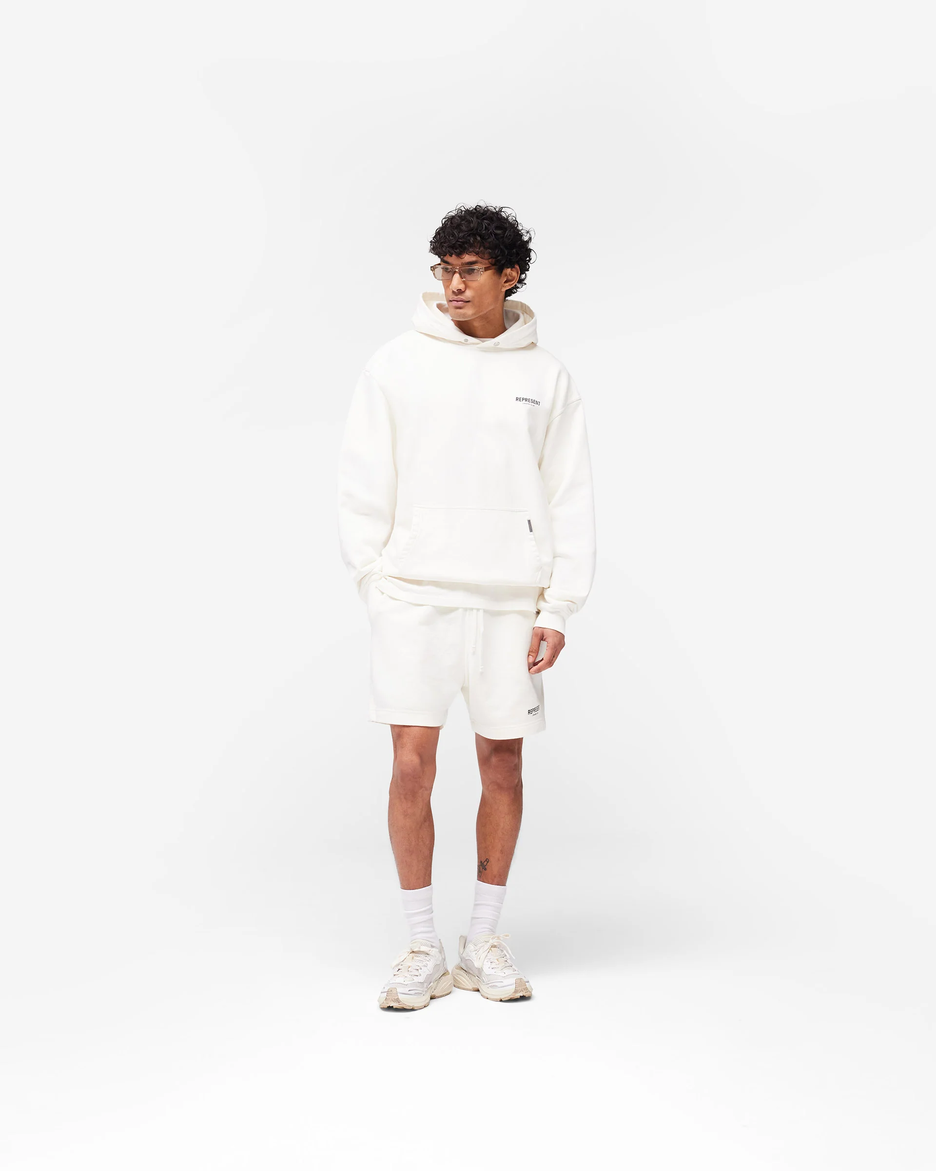 Represent Owners Club Hoodie - Flat White - Image 7