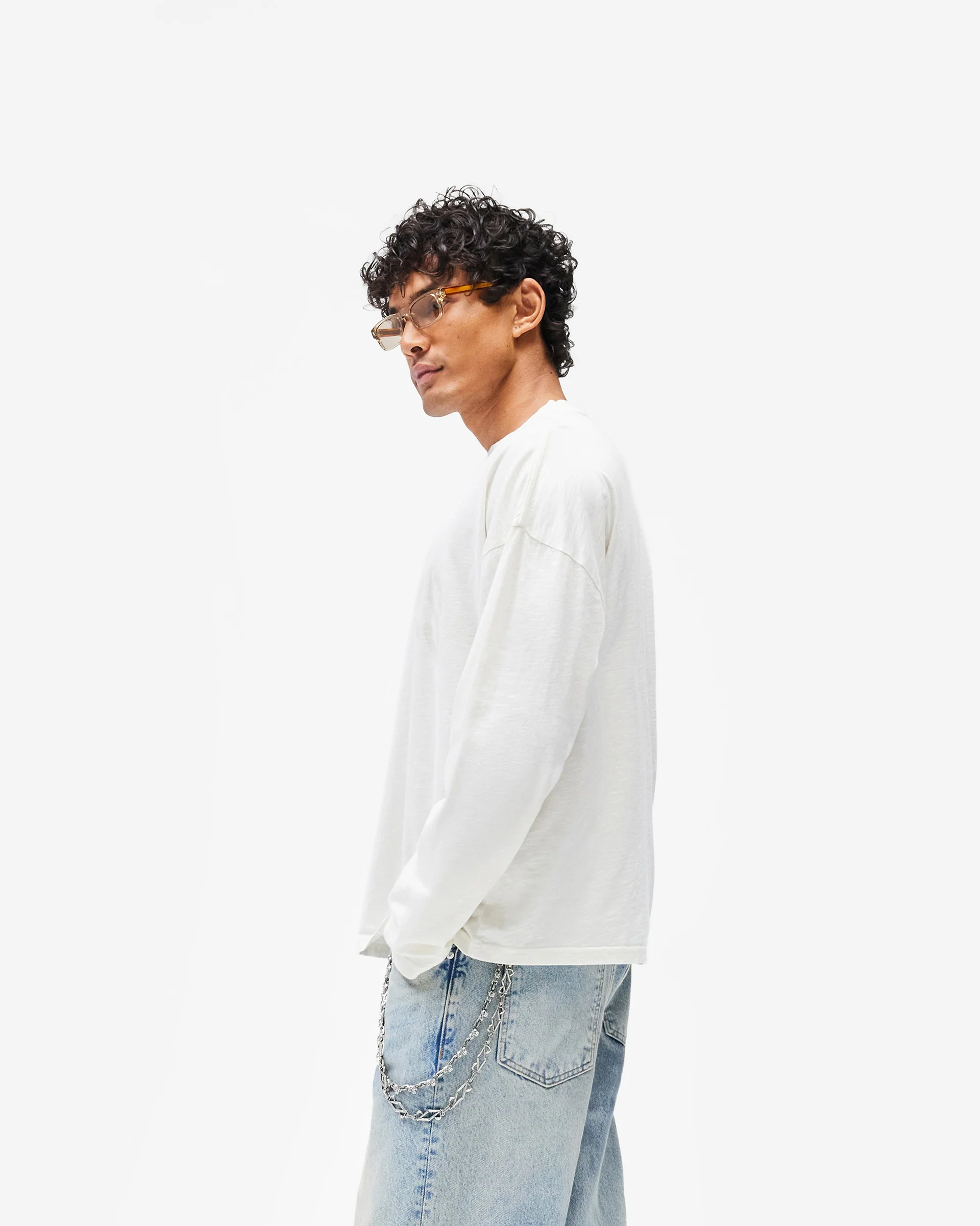 Represent Owners Club Long Sleeve T-Shirt - Chalk - Image 5