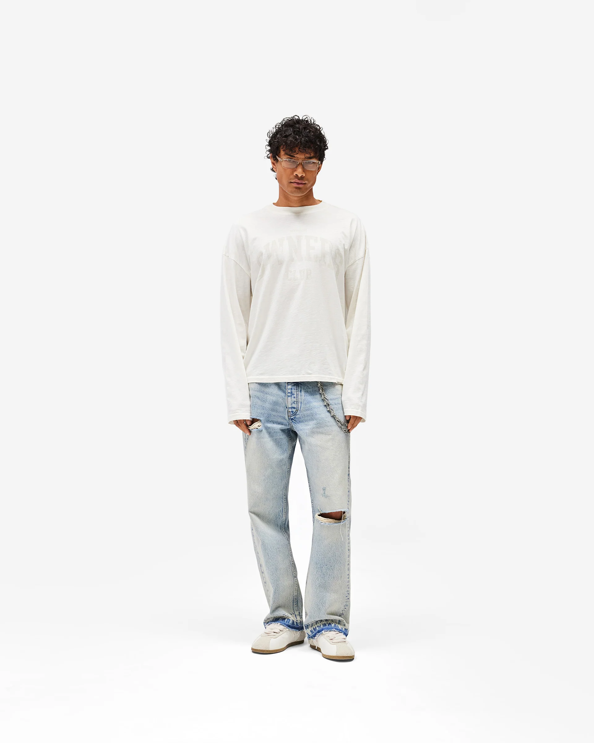 Represent Owners Club Long Sleeve T-Shirt - Chalk - Image 7