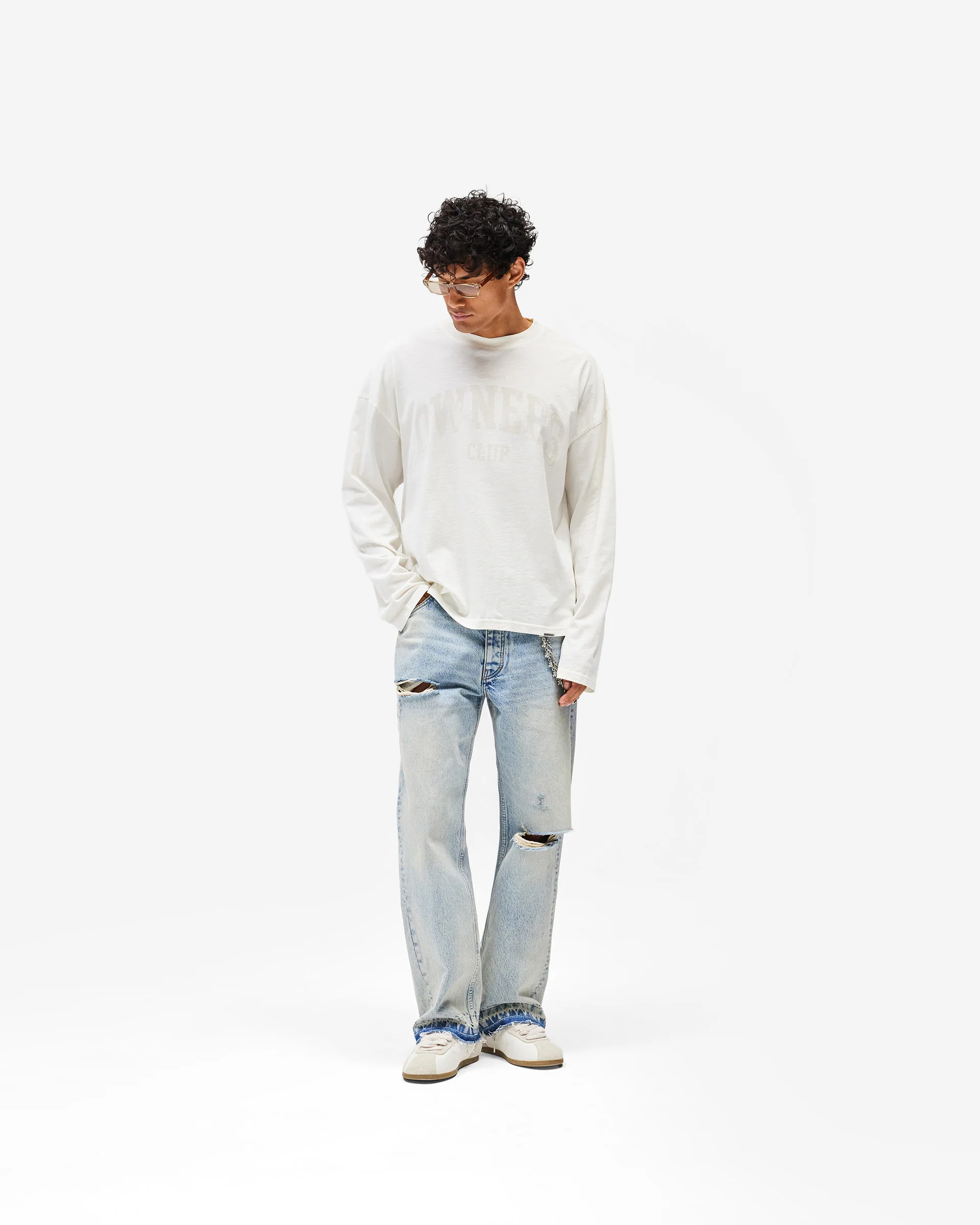 Represent Owners Club Long Sleeve T-Shirt - Chalk - Image 8
