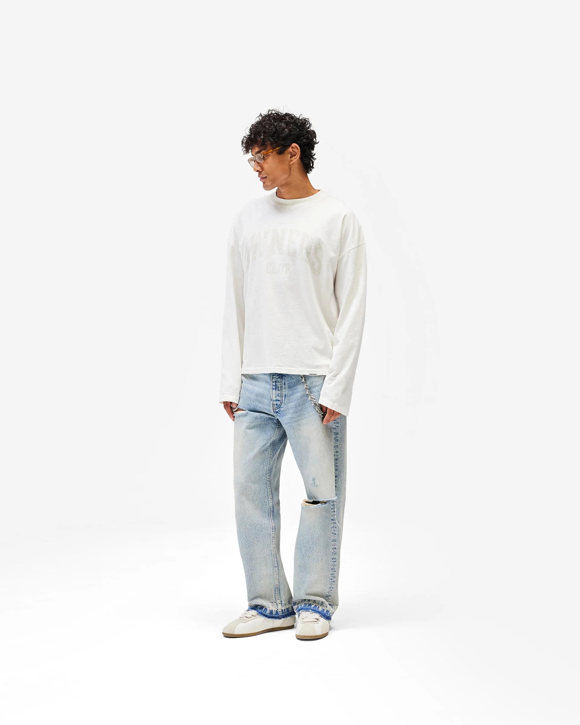 Represent Owners Club Long Sleeve T-Shirt - Chalk - Image 9