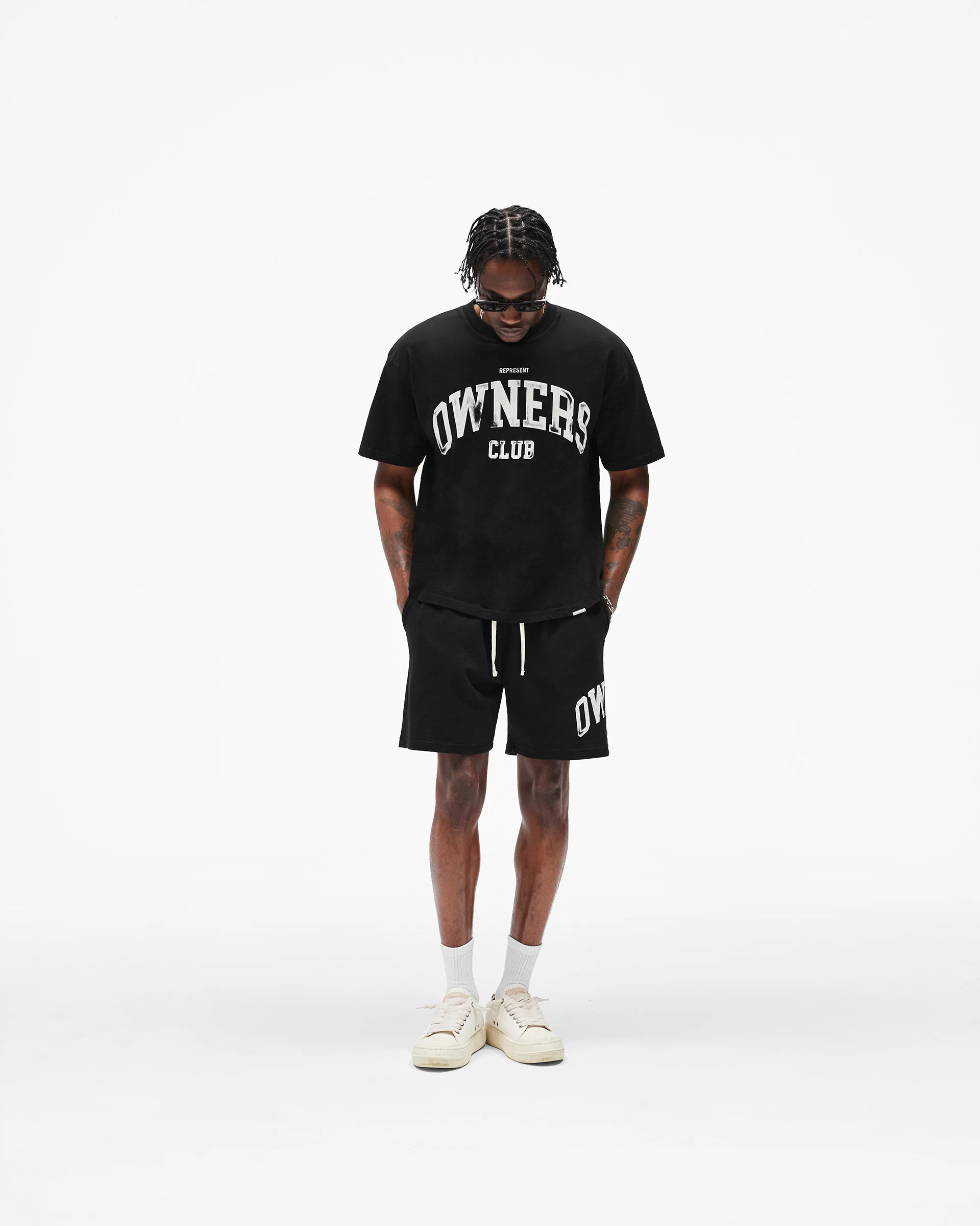 Represent Owners Club Mesh Short - Jet Black - Image 10