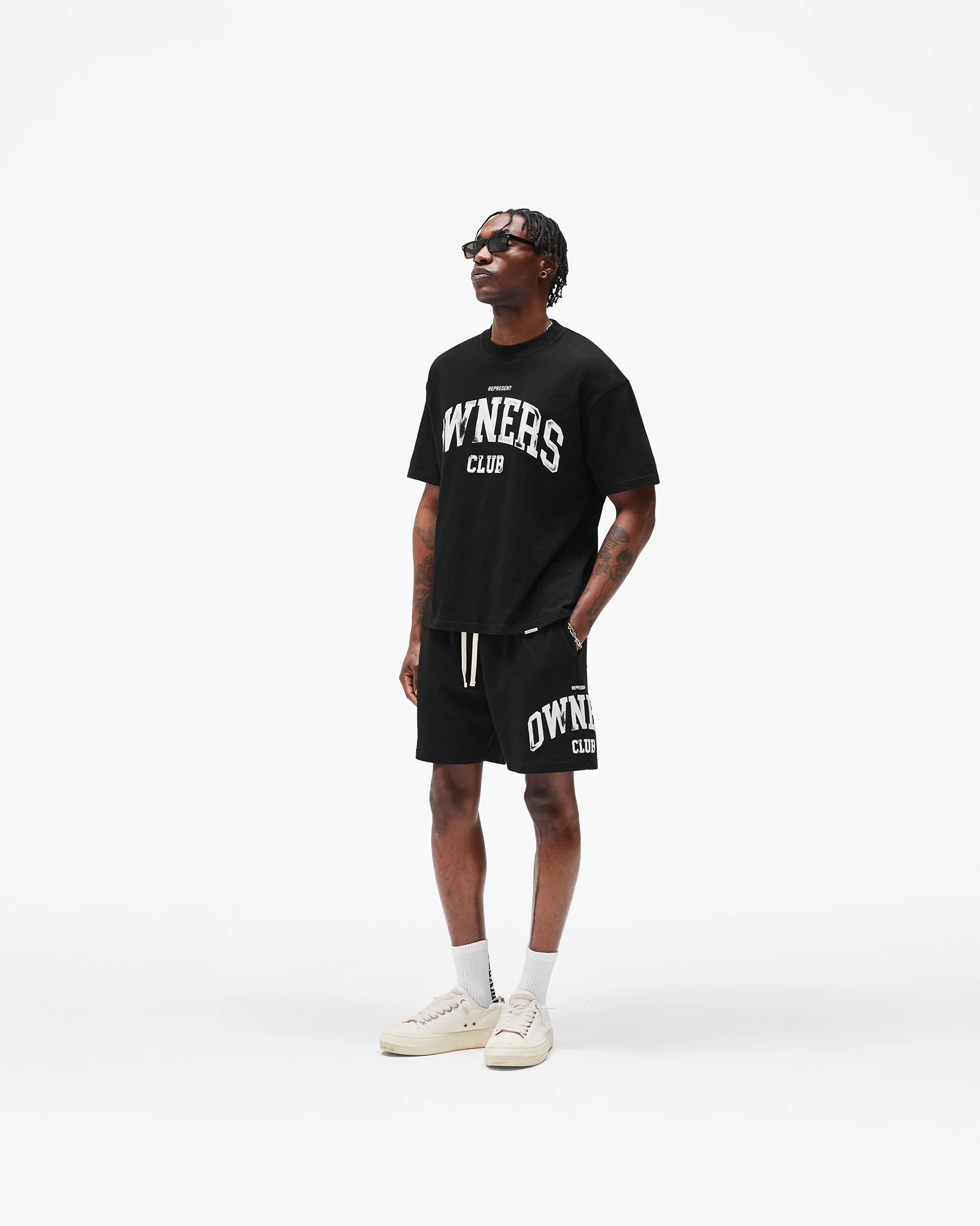 Represent Owners Club Mesh Short - Jet Black - Image 11