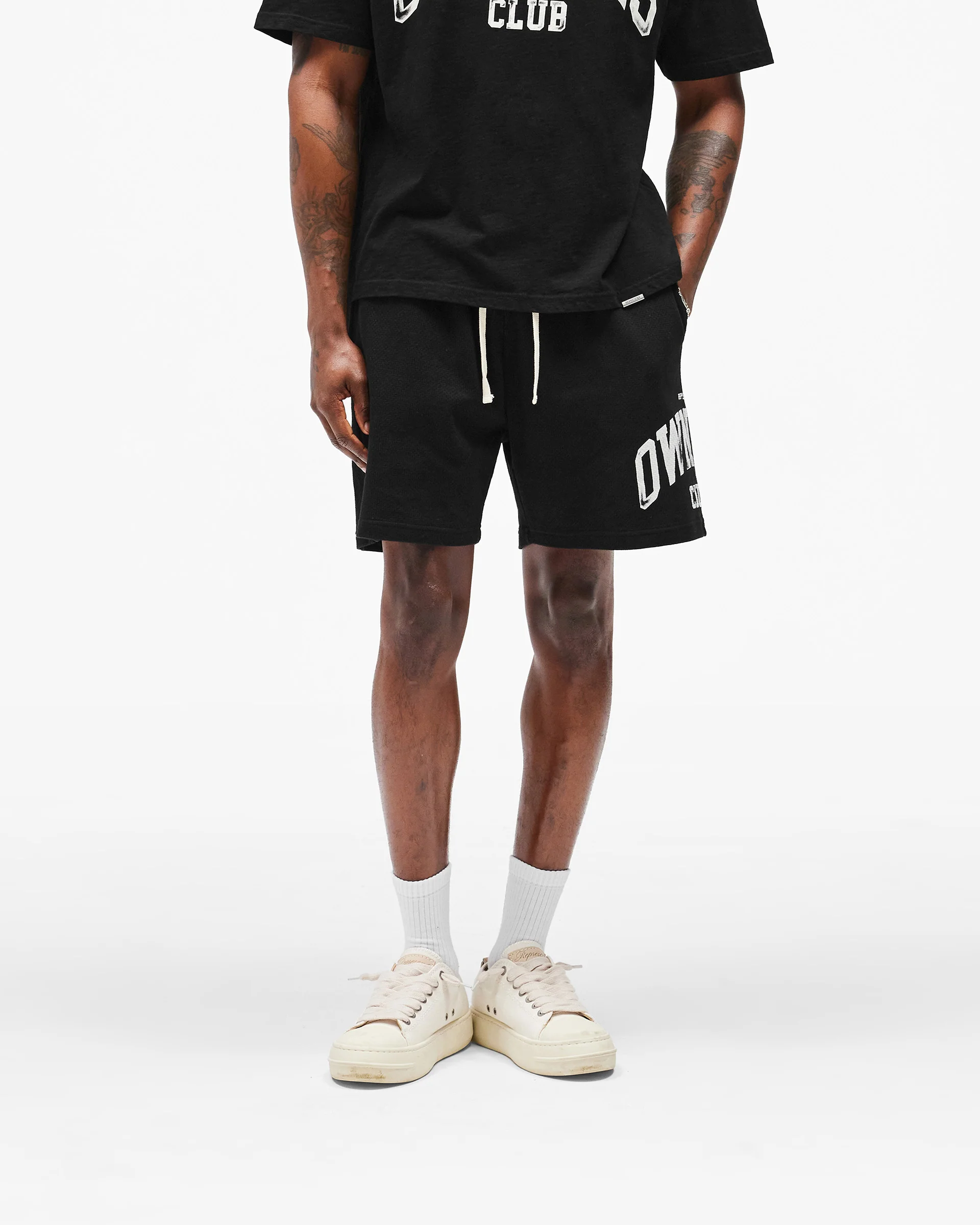 Represent Owners Club Mesh Short - Jet Black - Image 3